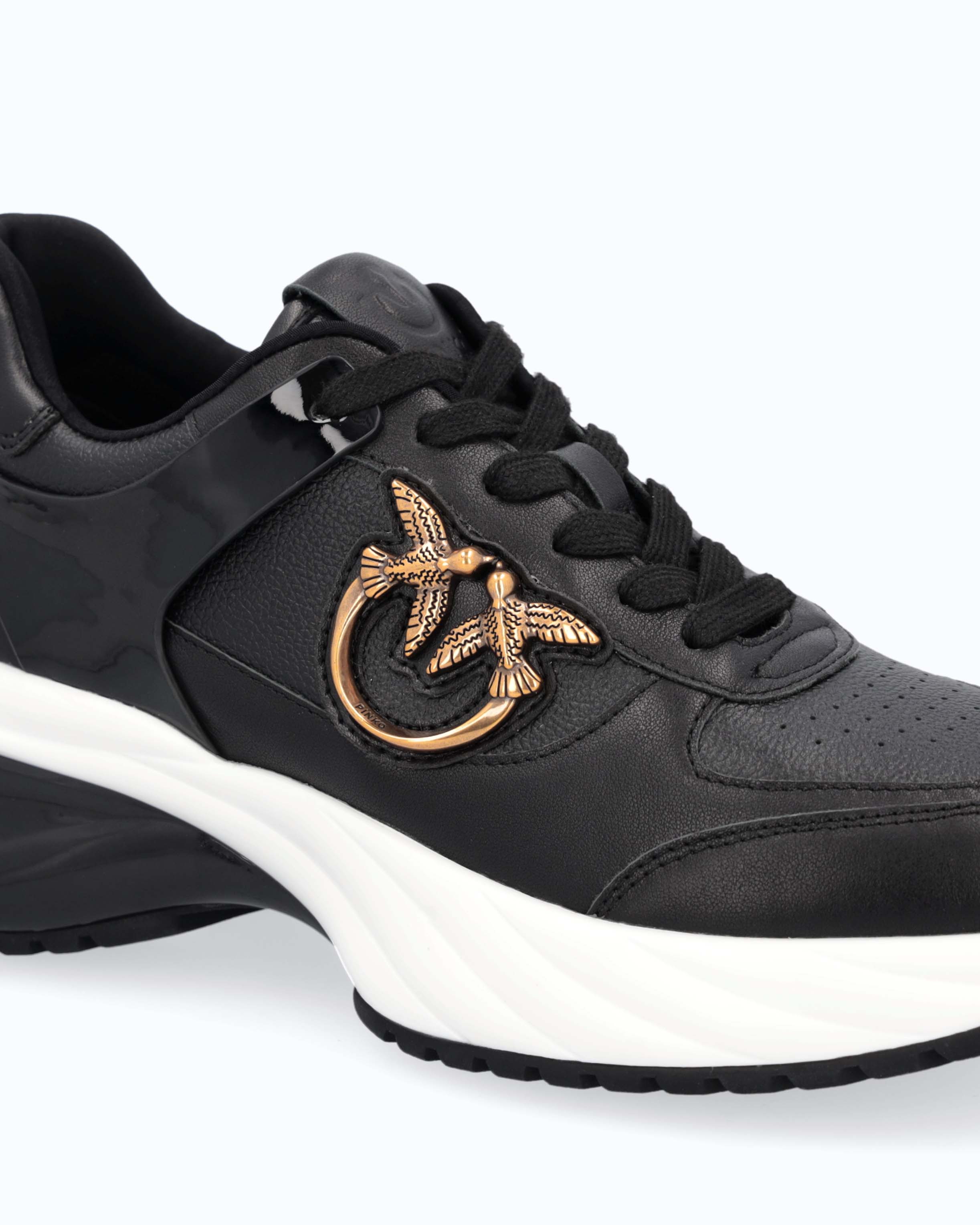 Sneakers Ariel effetto pelle con dettagli specchio - Image 4
