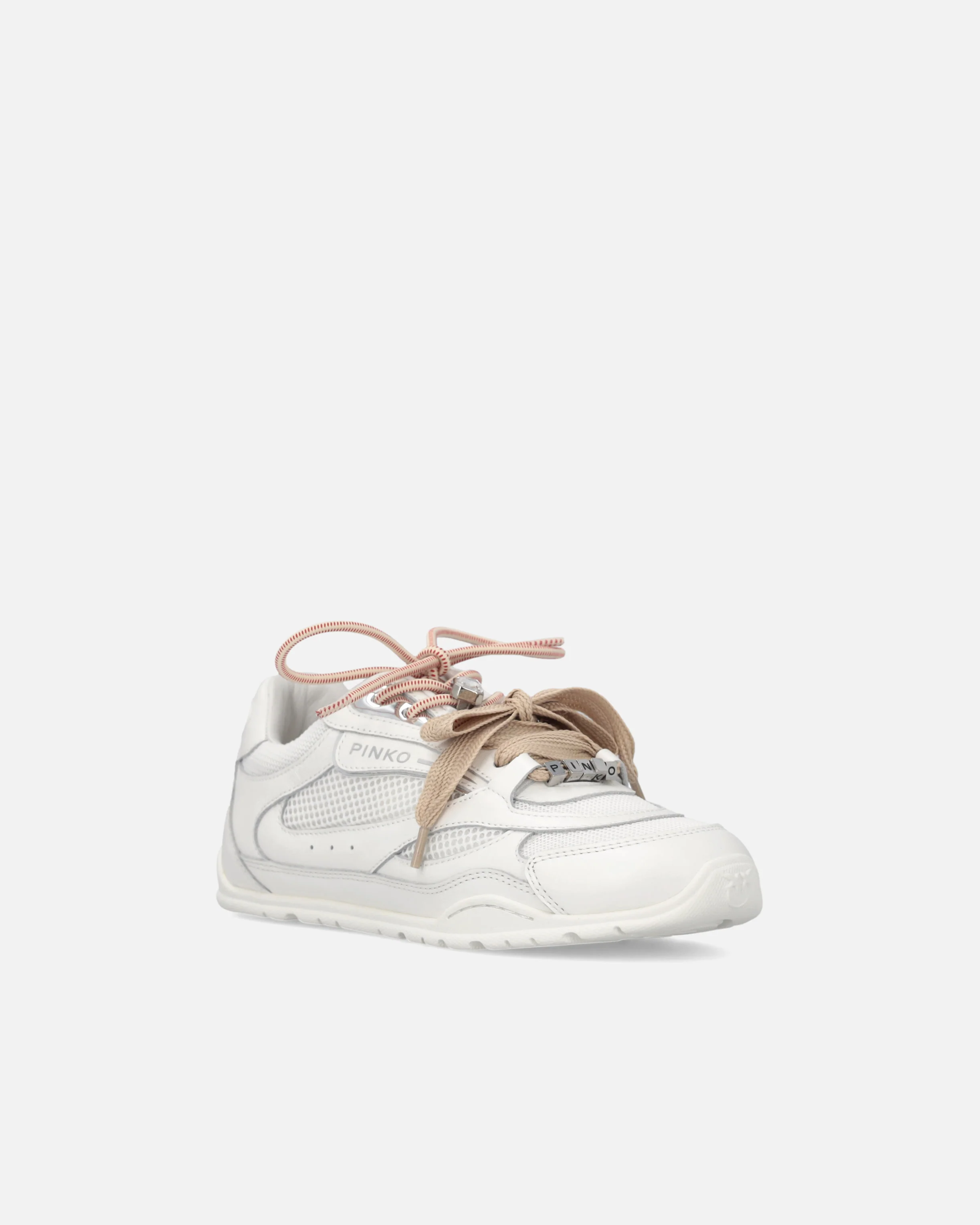 Sneakers con lacci doppi, cristallo e charm - Image 2