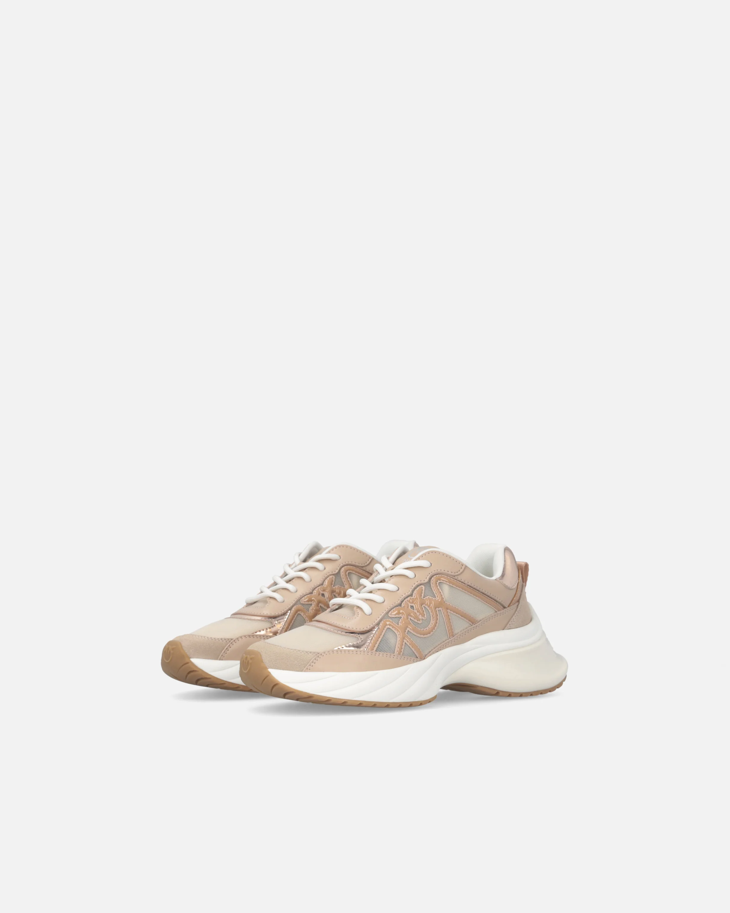 Sneakers con mix di inserti e logo Love Birds - Image 6