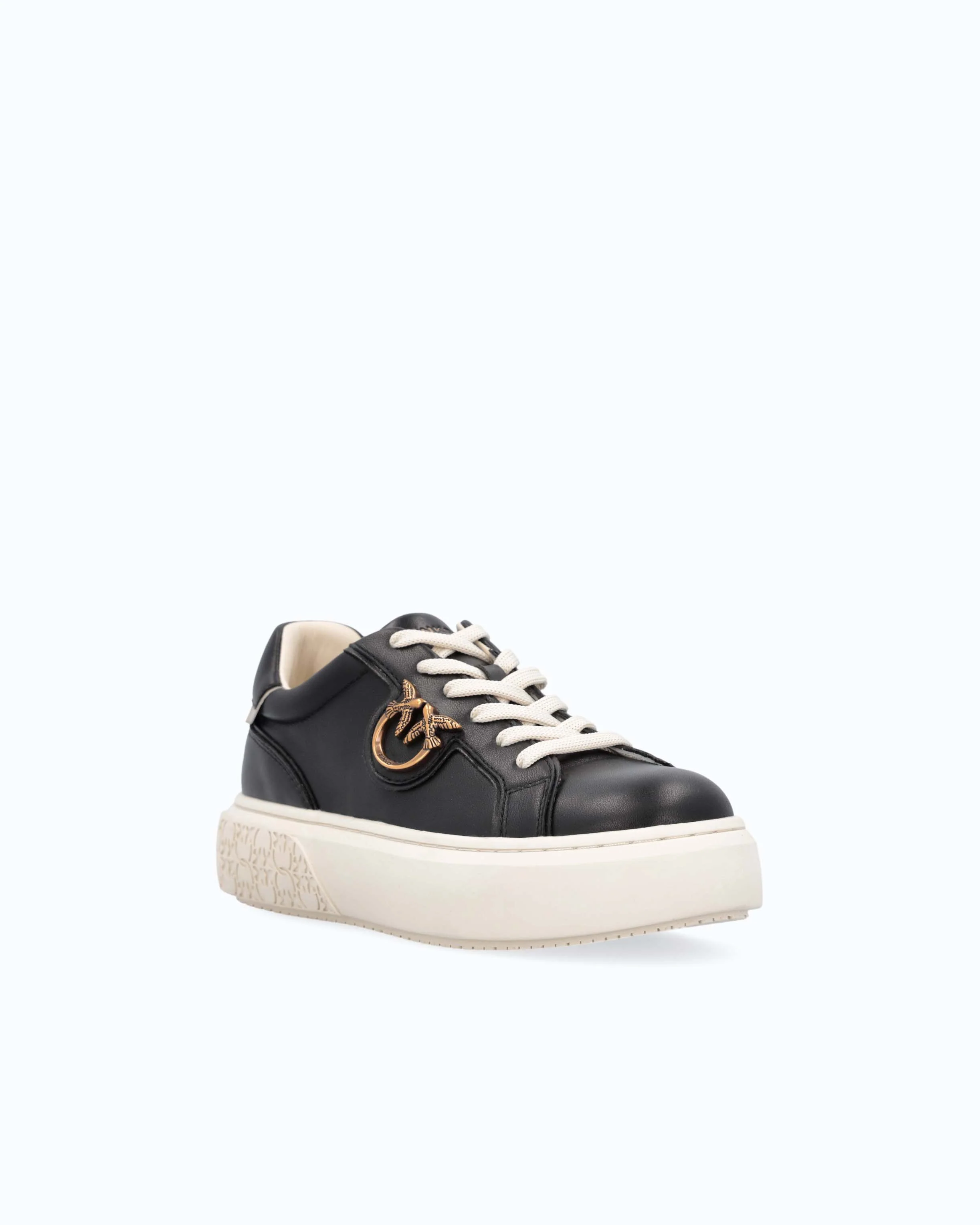 Sneakers flatform con suola alta e logo in metallo - Image 2