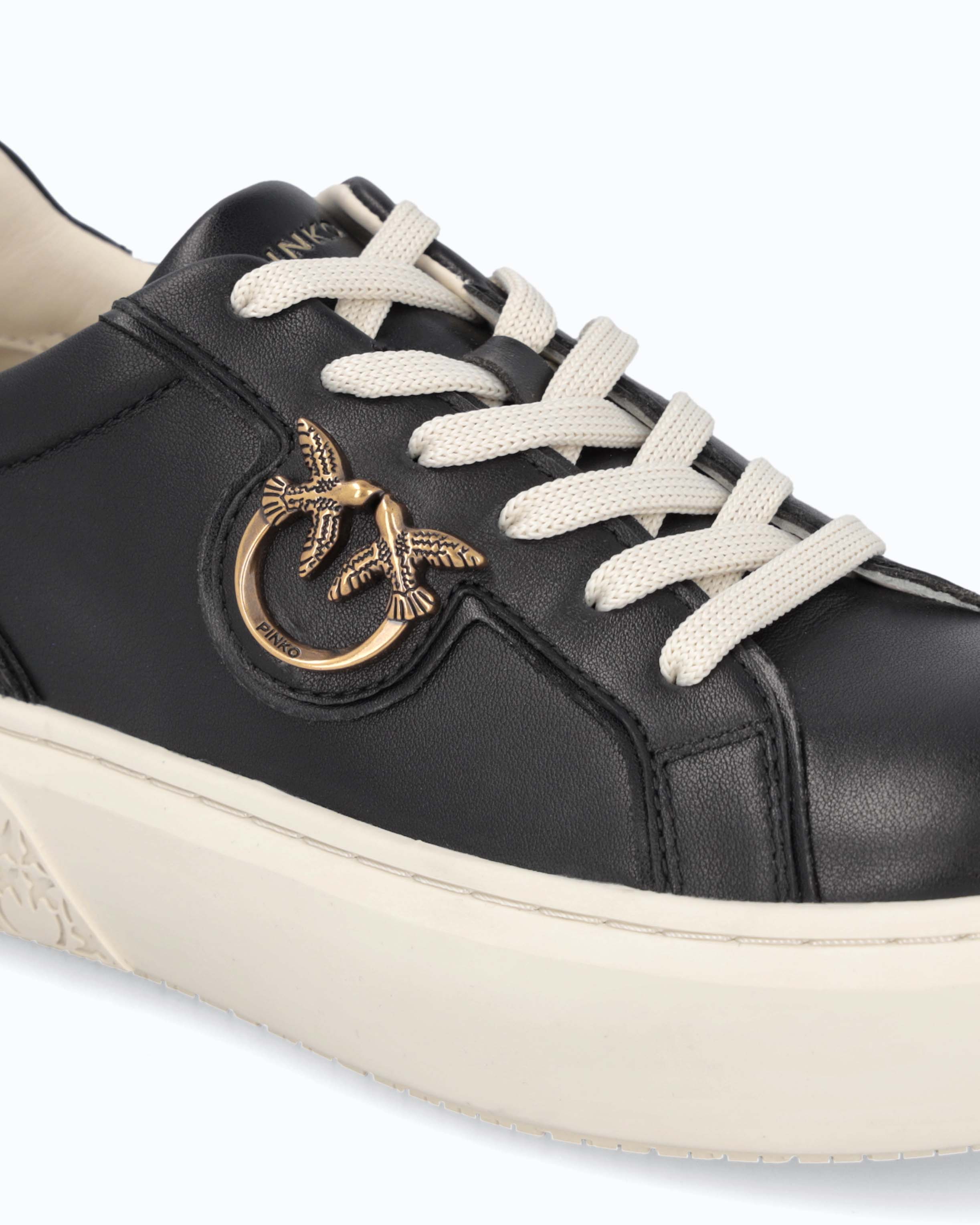 Sneakers flatform con suola alta e logo in metallo - Image 4