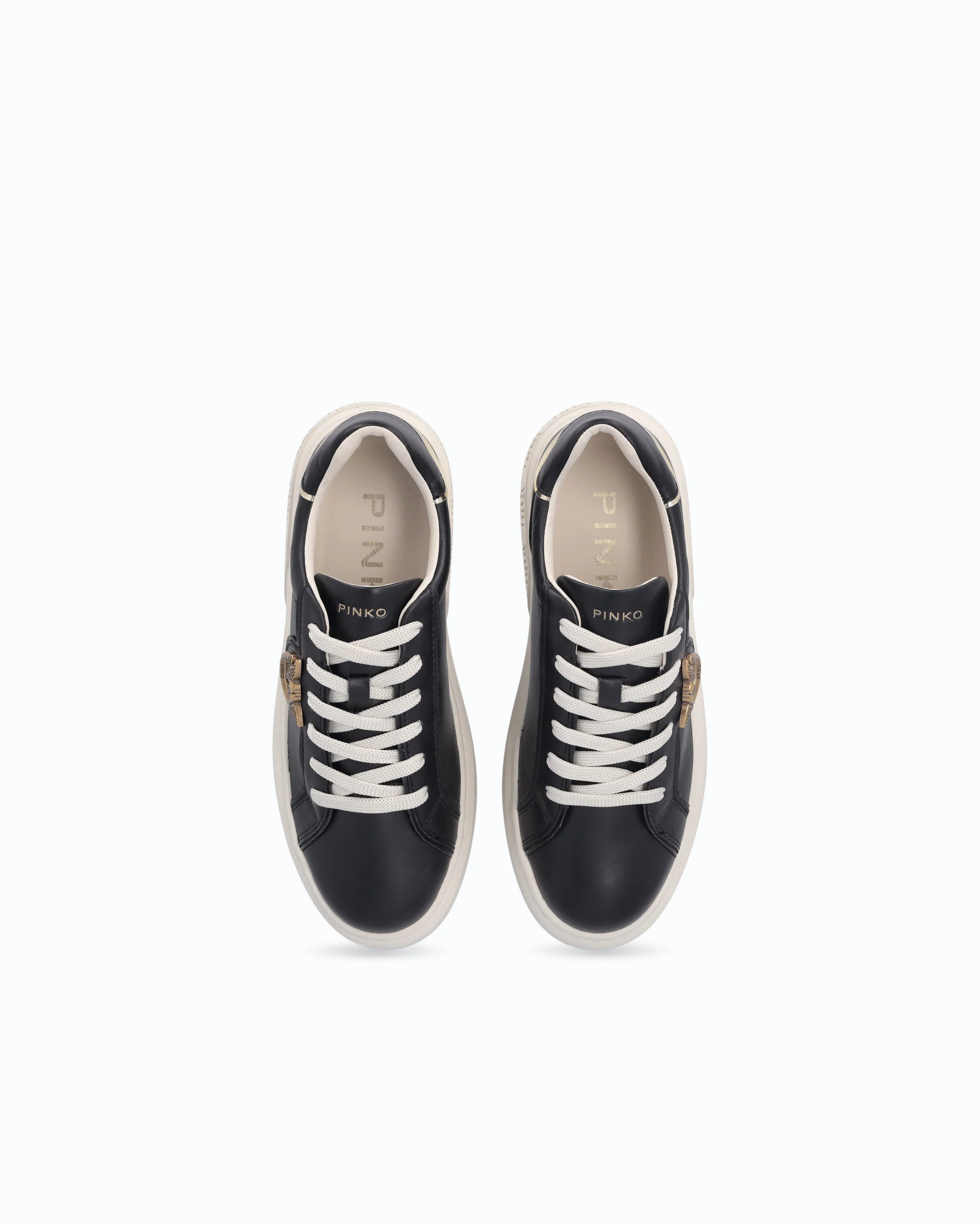 Sneakers flatform con suola alta e logo in metallo - Image 9