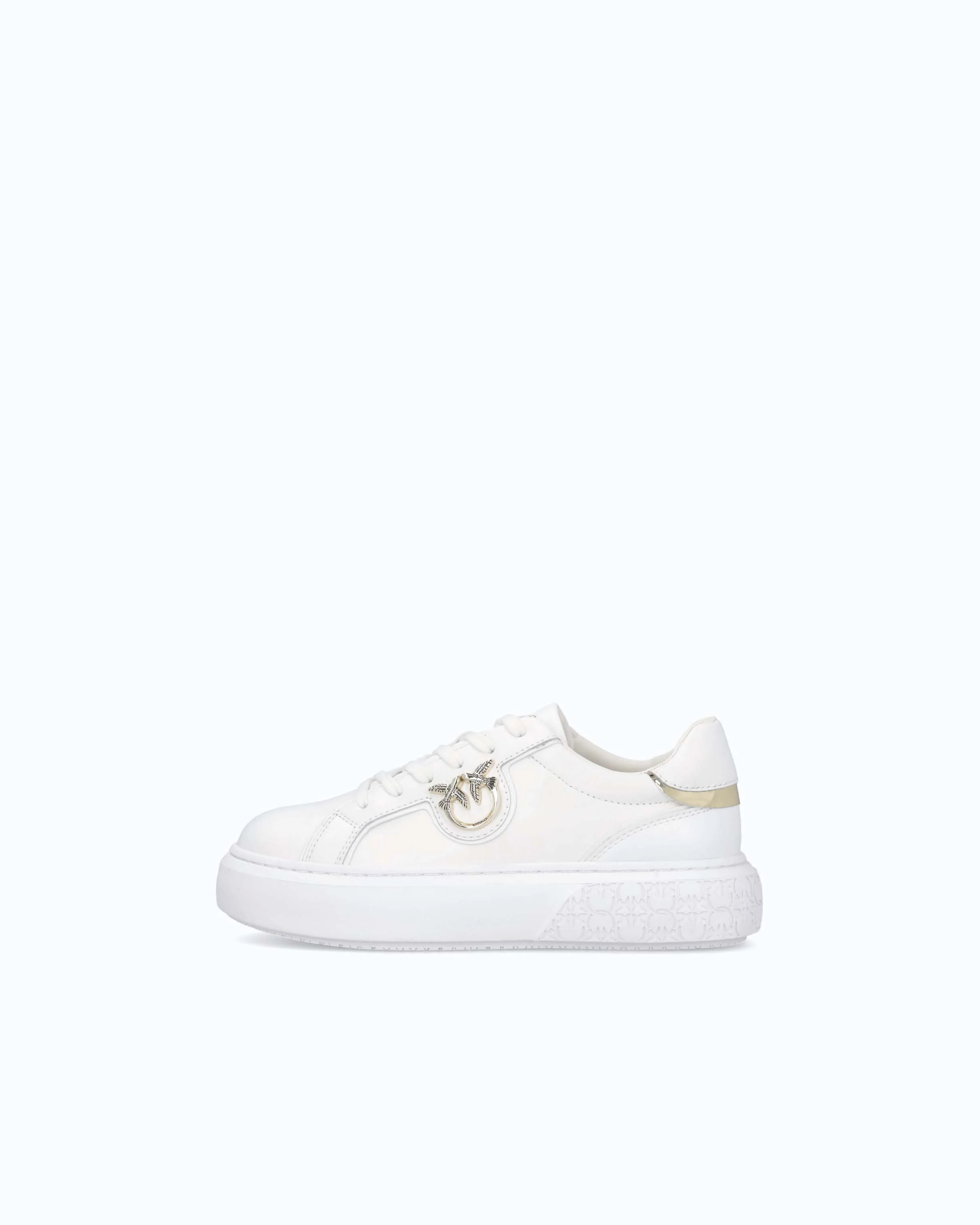 Sneakers flatform con suola alta e logo in metallo - Image 5