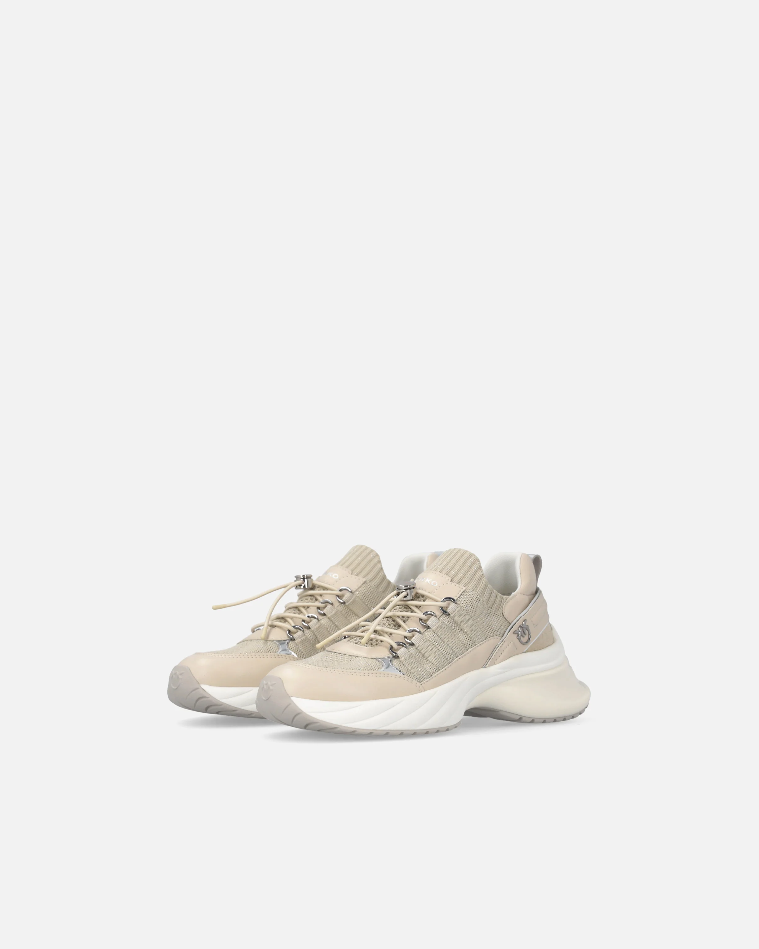 Sneakers in maglia con lacci e fermacorda - Image 6