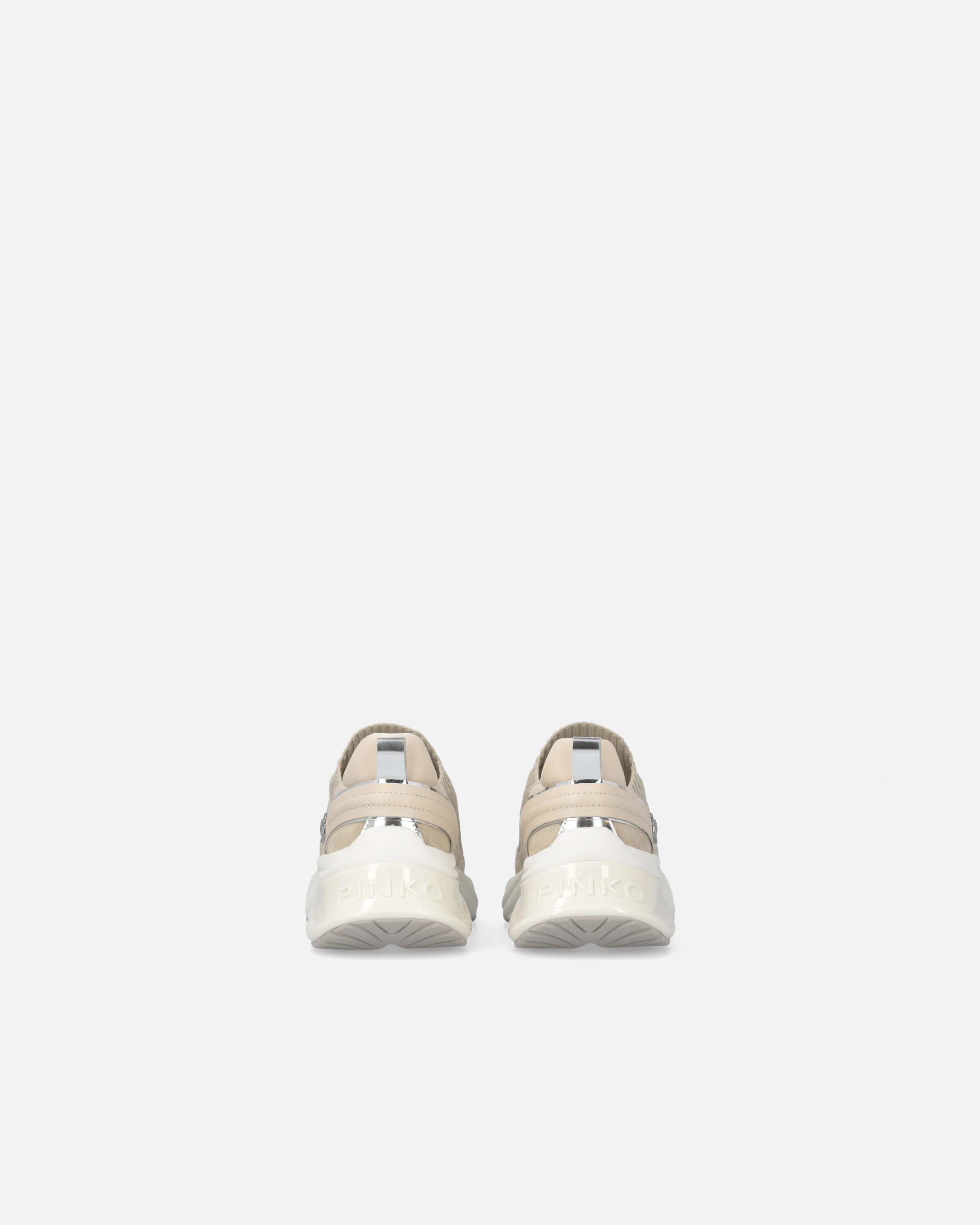 Sneakers in maglia con lacci e fermacorda - Image 8