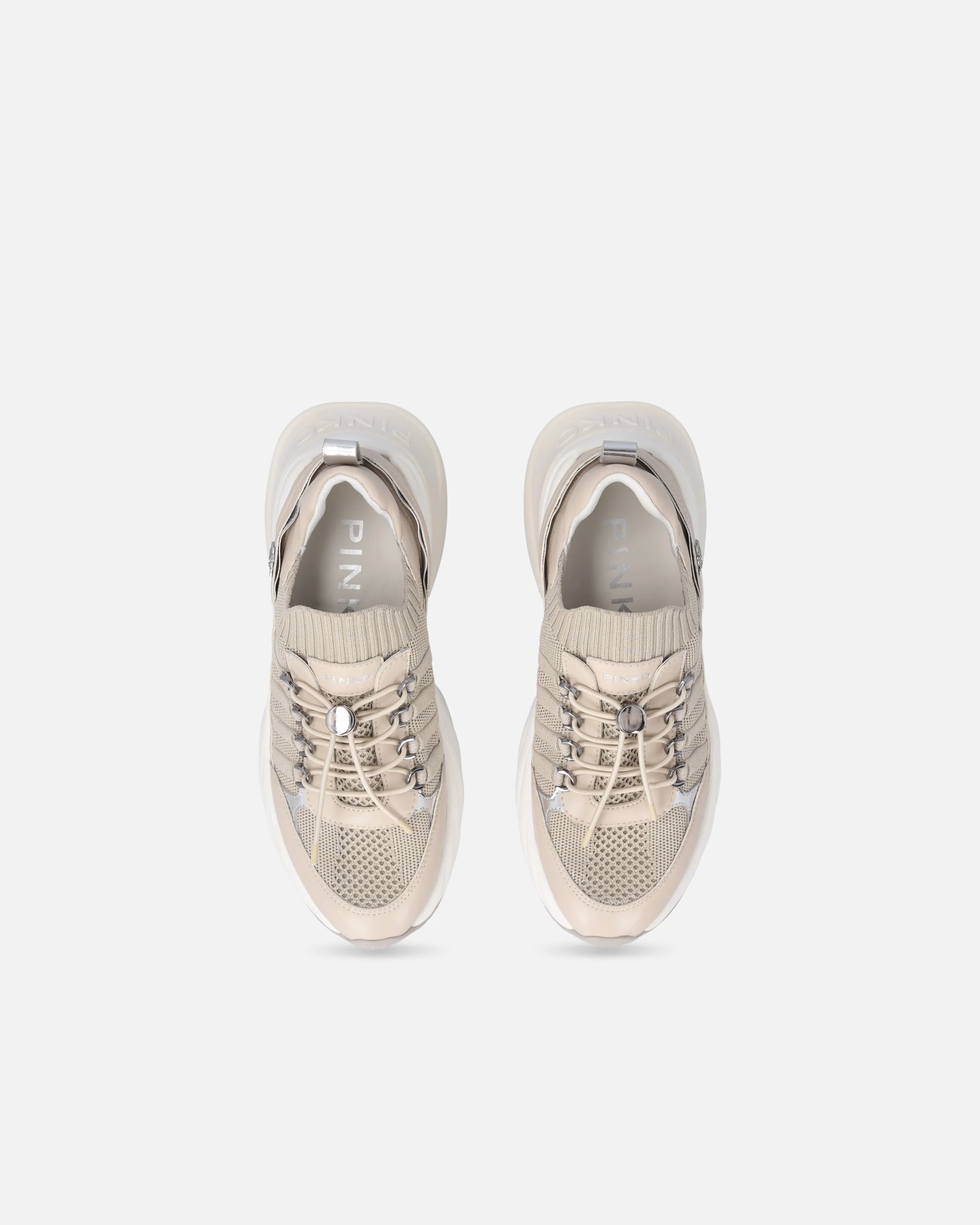 Sneakers in maglia con lacci e fermacorda - Image 9