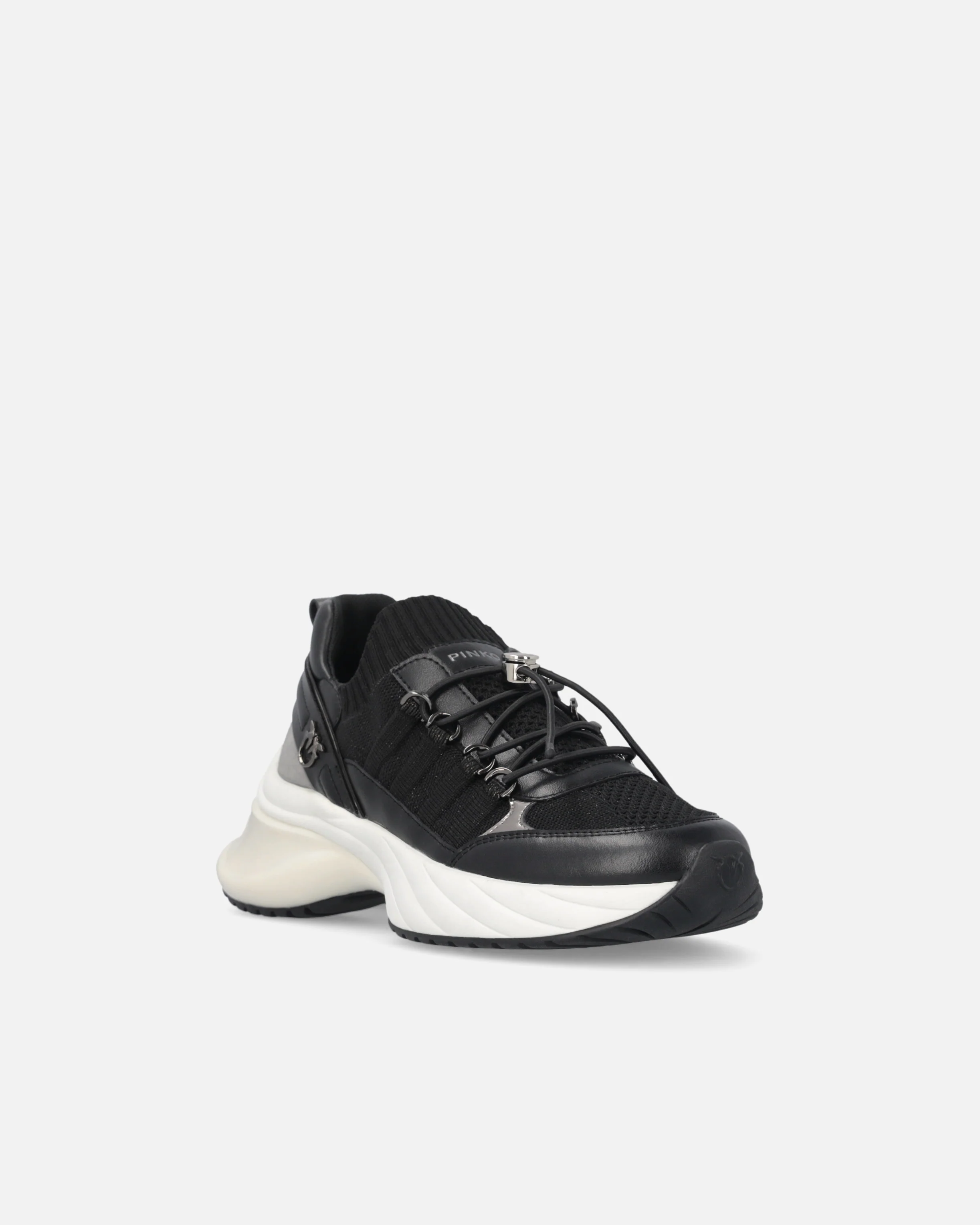 Sneakers in maglia con lacci e fermacorda - Image 2