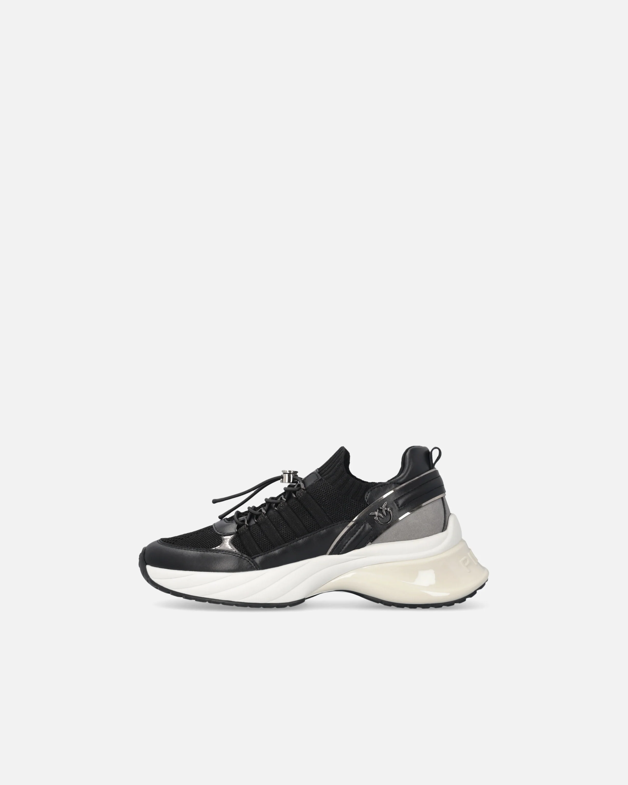Sneakers in maglia con lacci e fermacorda - Image 5