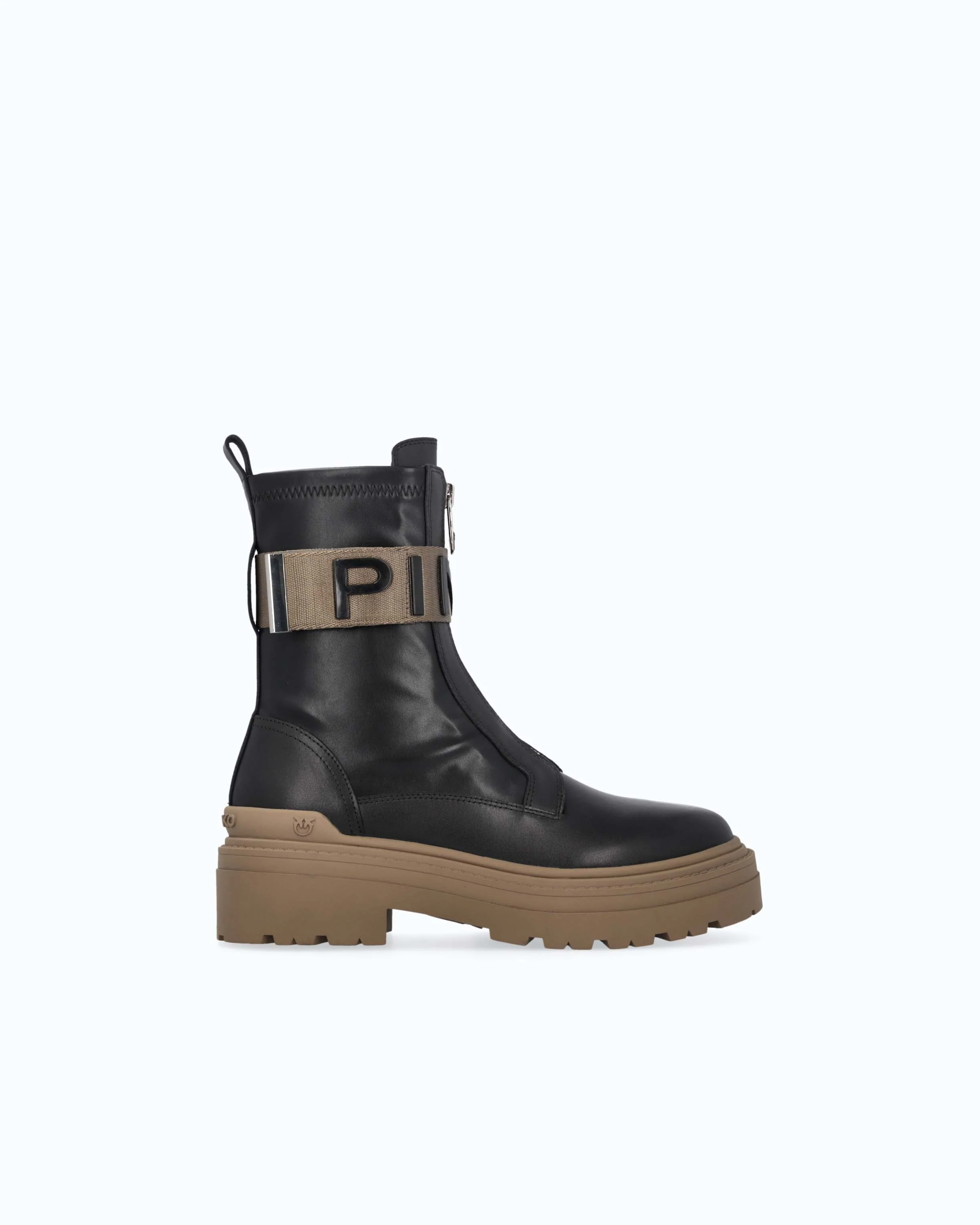 Stivali platform con logo lettering PINKO