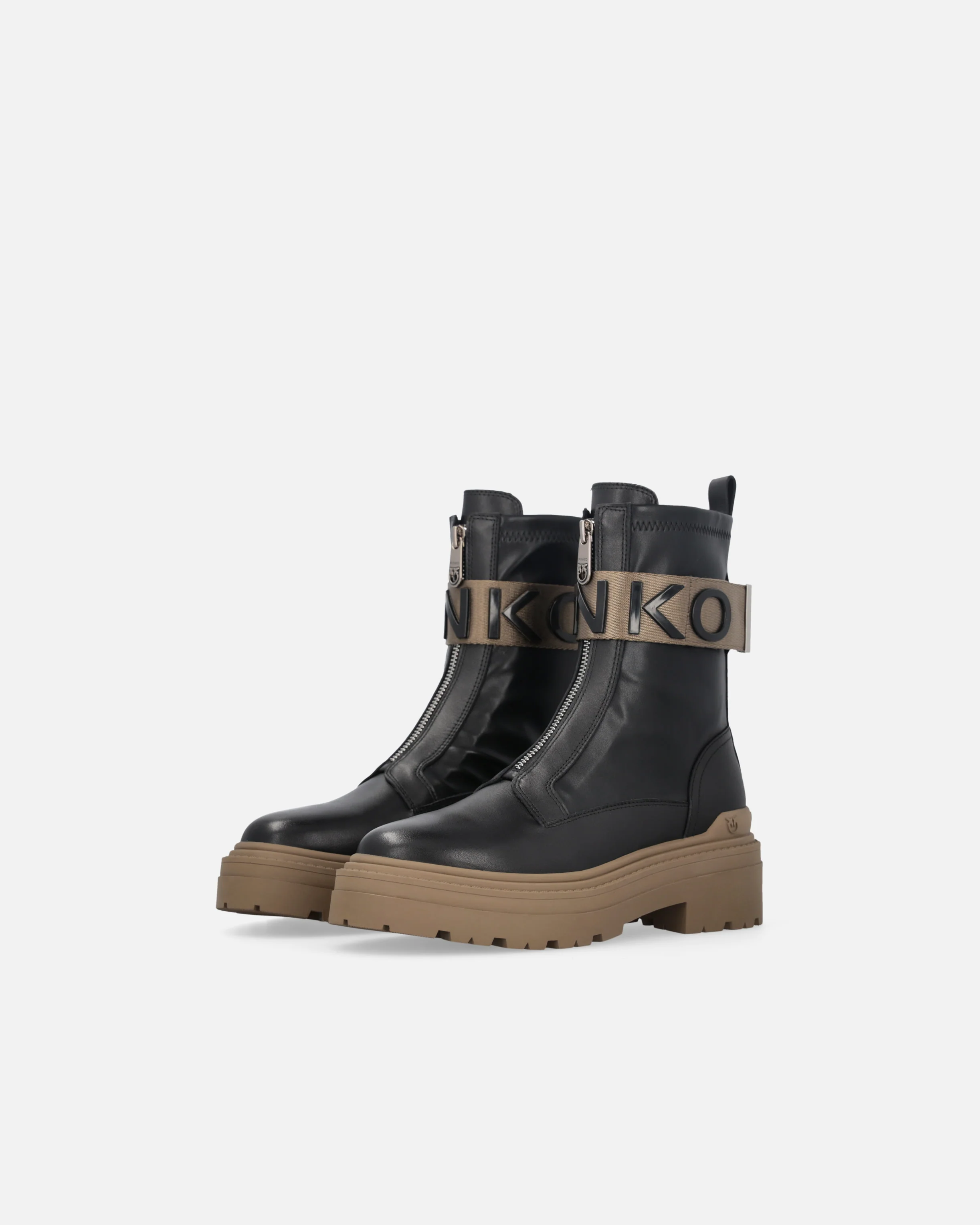 Stivali platform con logo lettering PINKO - Image 11
