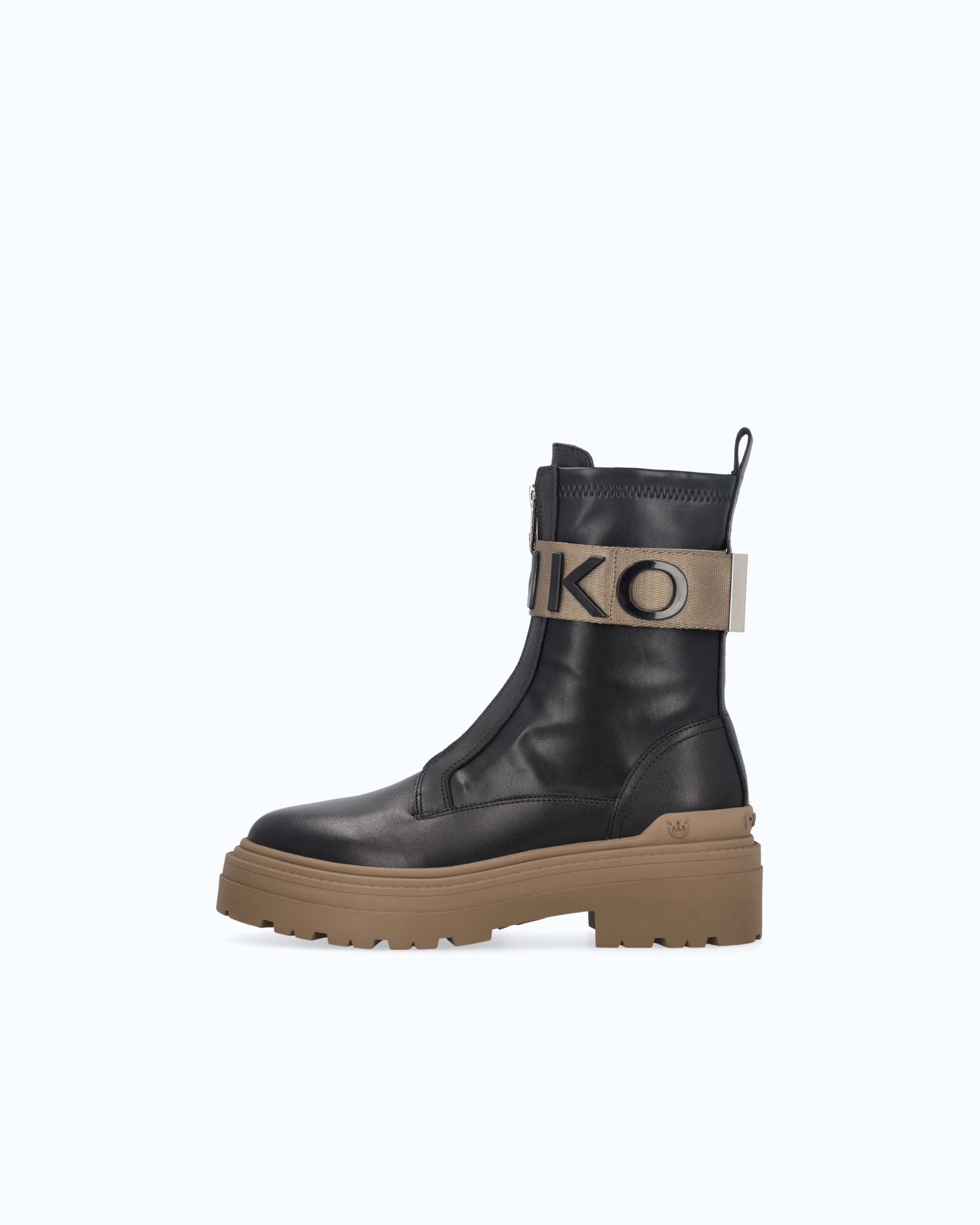 Stivali platform con logo lettering PINKO - Image 5