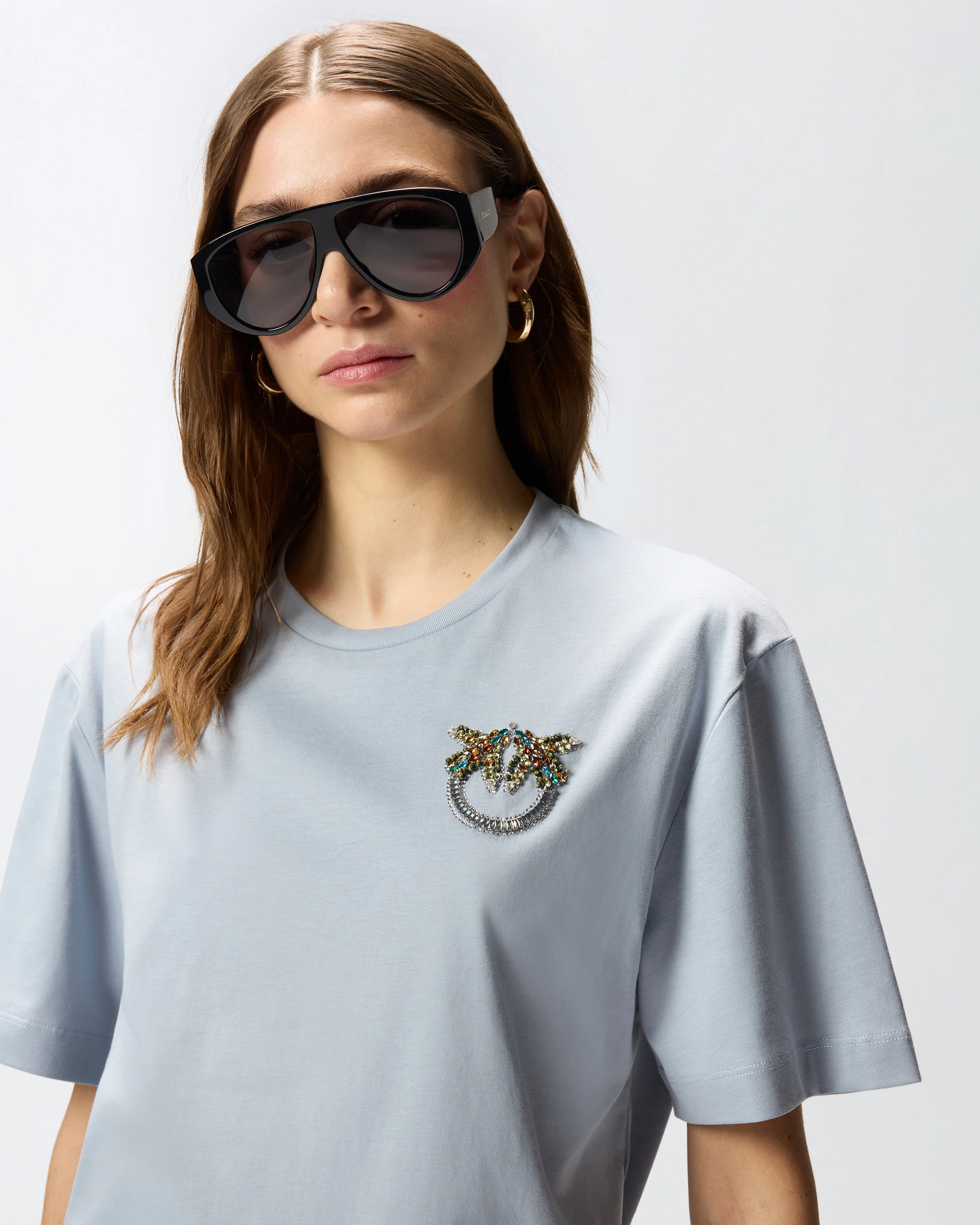 T-shirt con applicazione gioiello Love Birds - Image 4