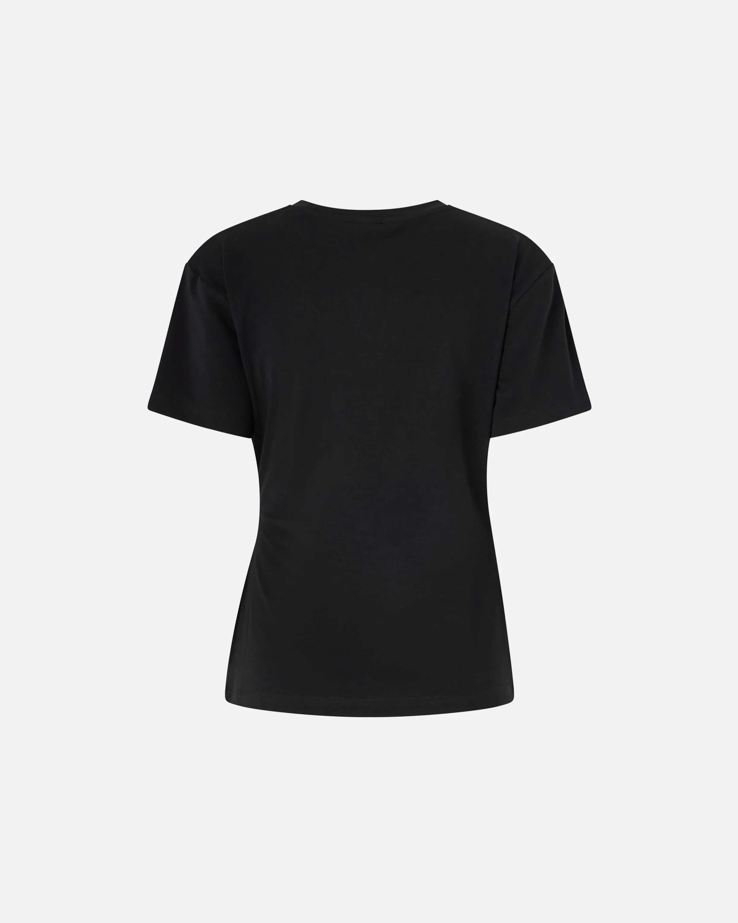 T-shirt con drappeggio e dettaglio dorato - Image 6