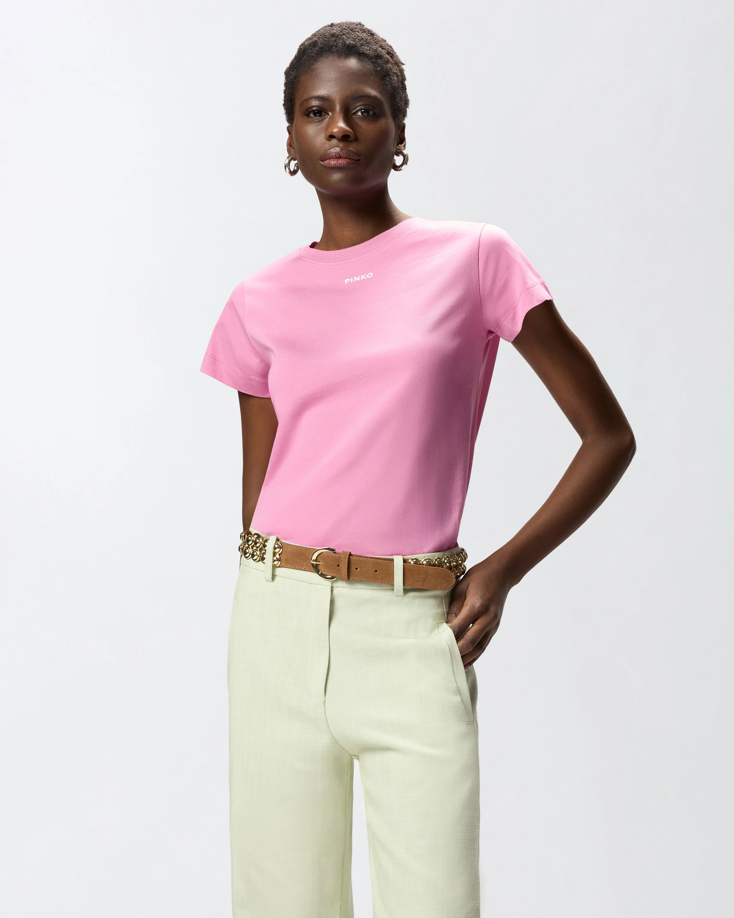 T-shirt con logo PINKO