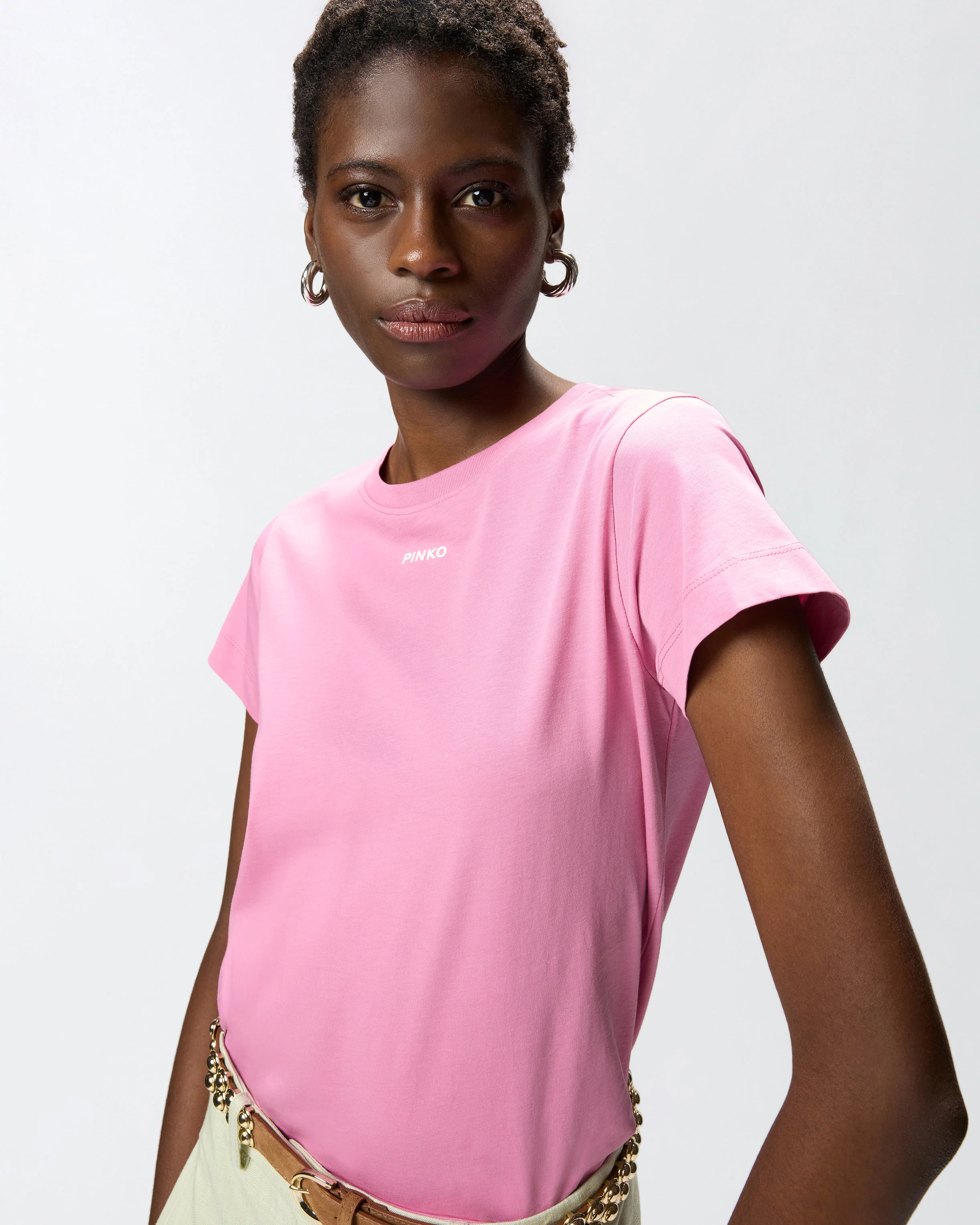 T-shirt con logo PINKO - Image 4