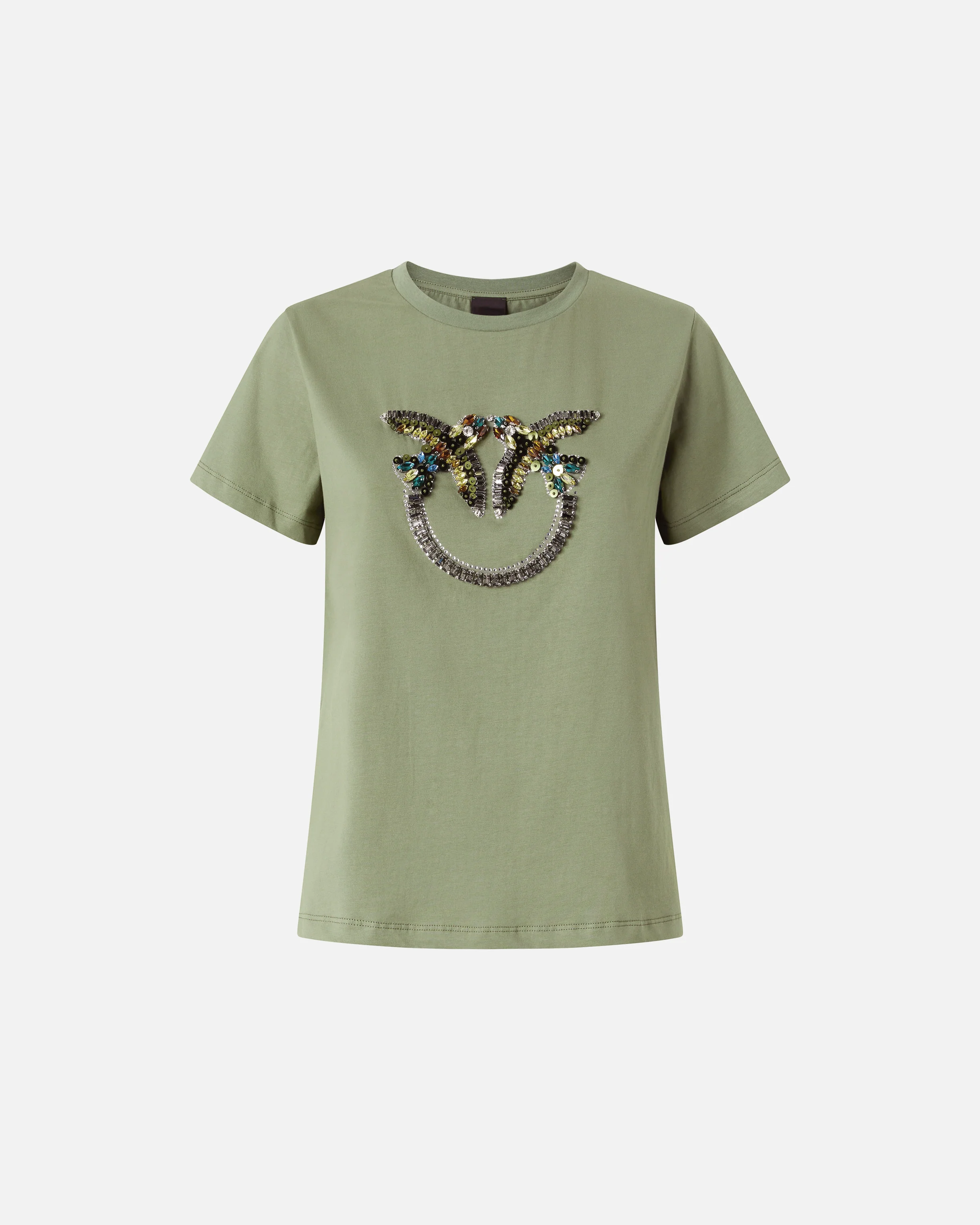 T-shirt con maxi ricamo gioiello Love Birds - Image 5