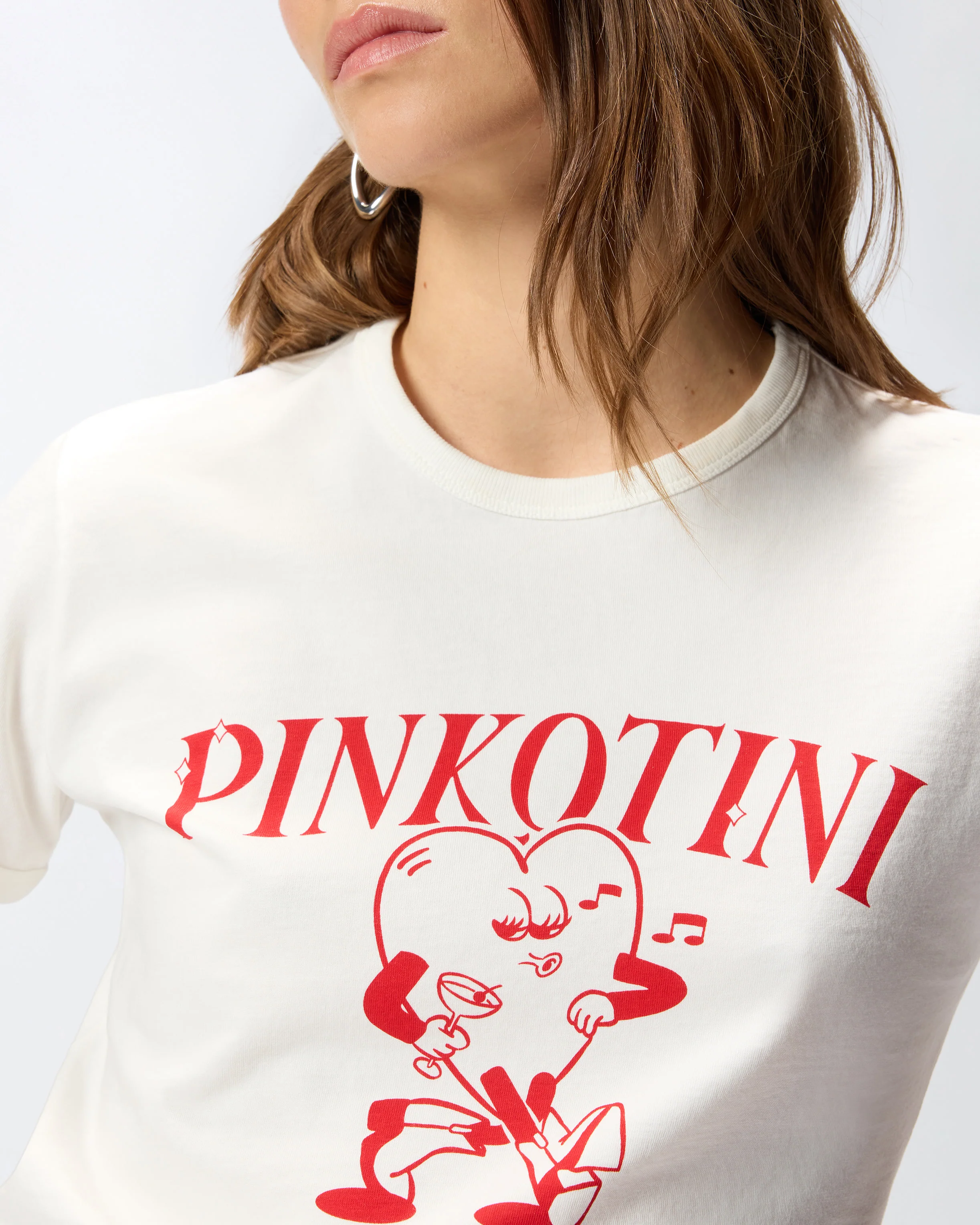T-shirt con stampa cuore e Pinkotini - Image 4