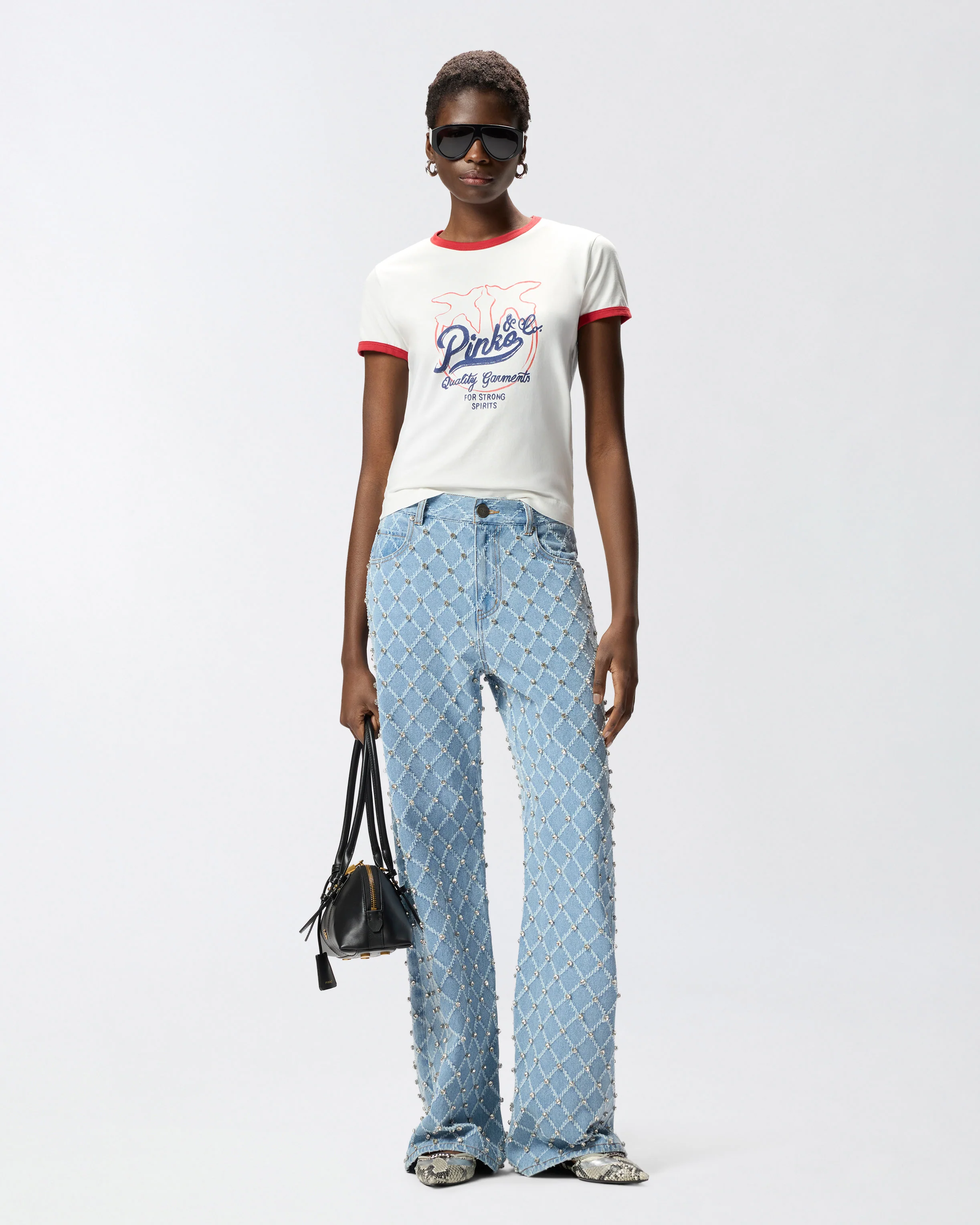 T-shirt con stampa logata - Image 2