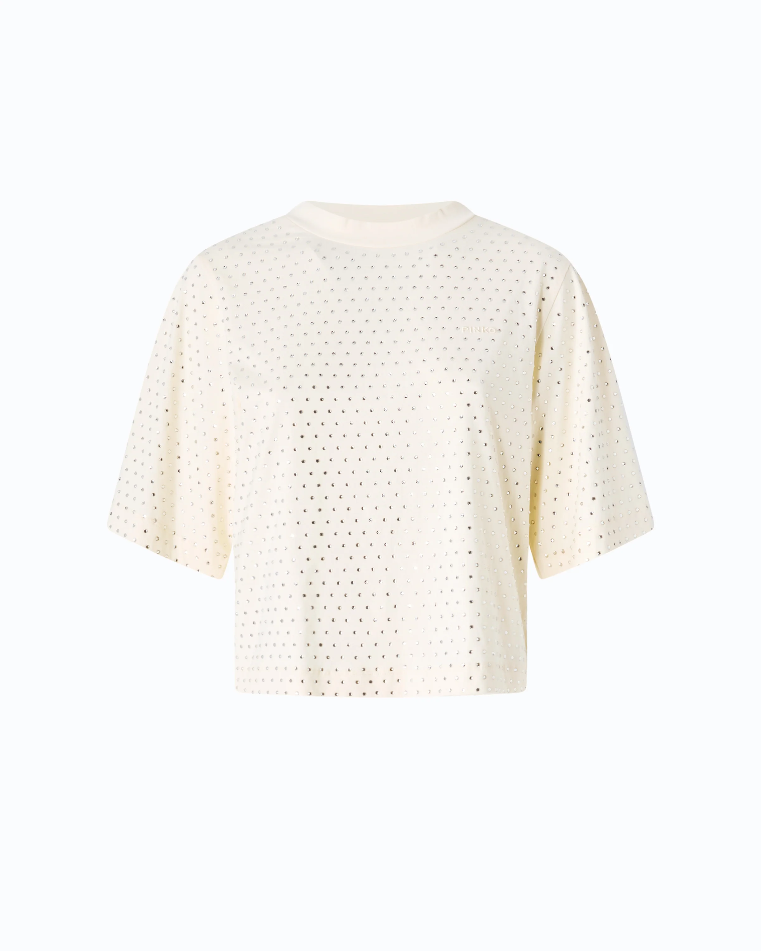 T-shirt con strass e logo - Image 5