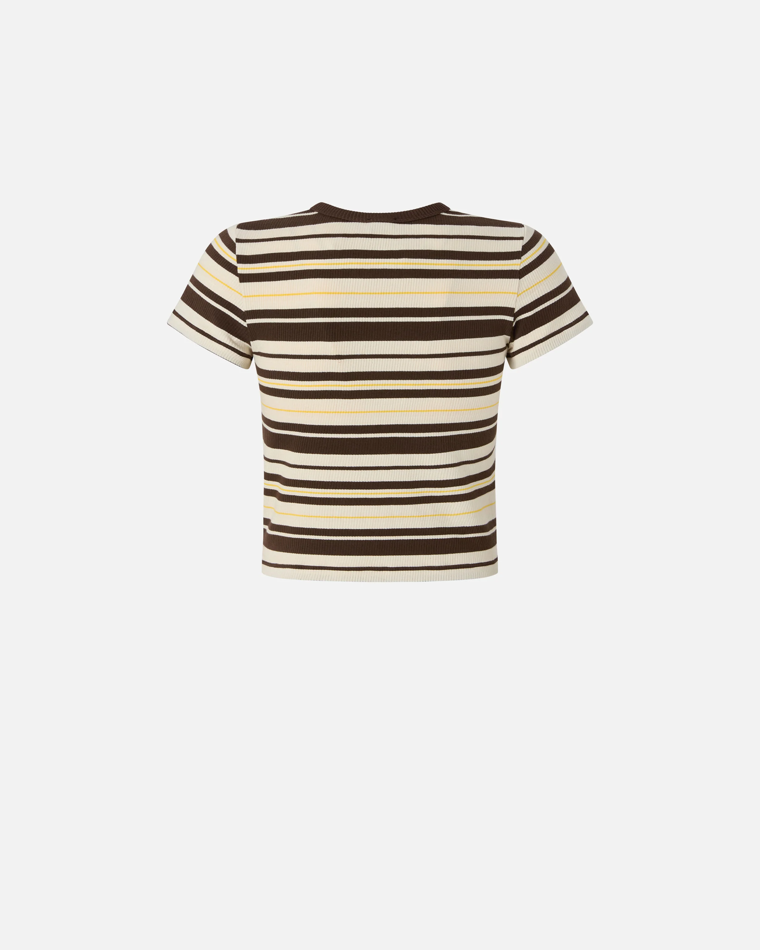 T-shirt cropped a righe con logo PINKO - Image 6