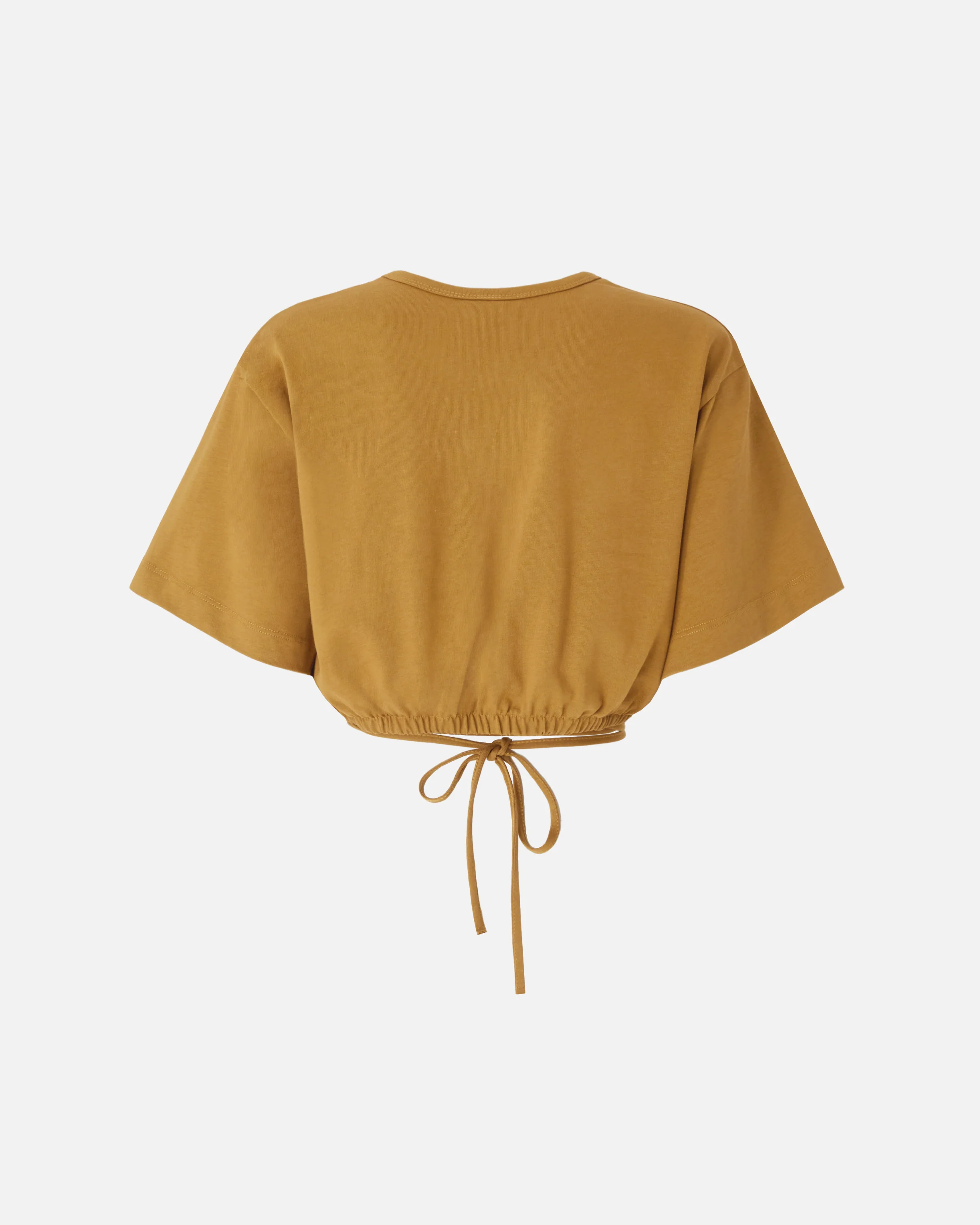 T-shirt cropped con laccio e dettagli texani - Image 6