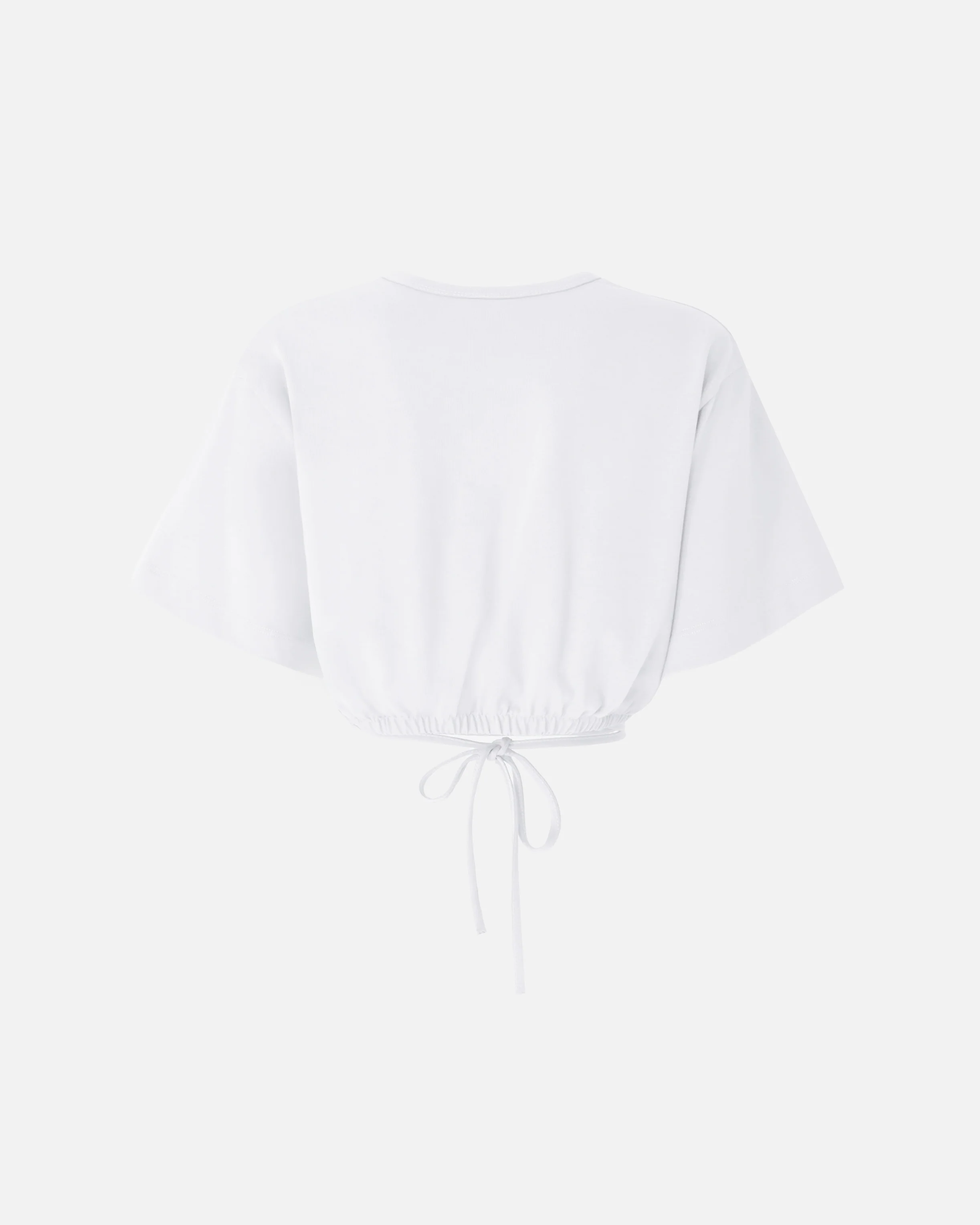 T-shirt cropped con laccio e dettagli texani - Image 6