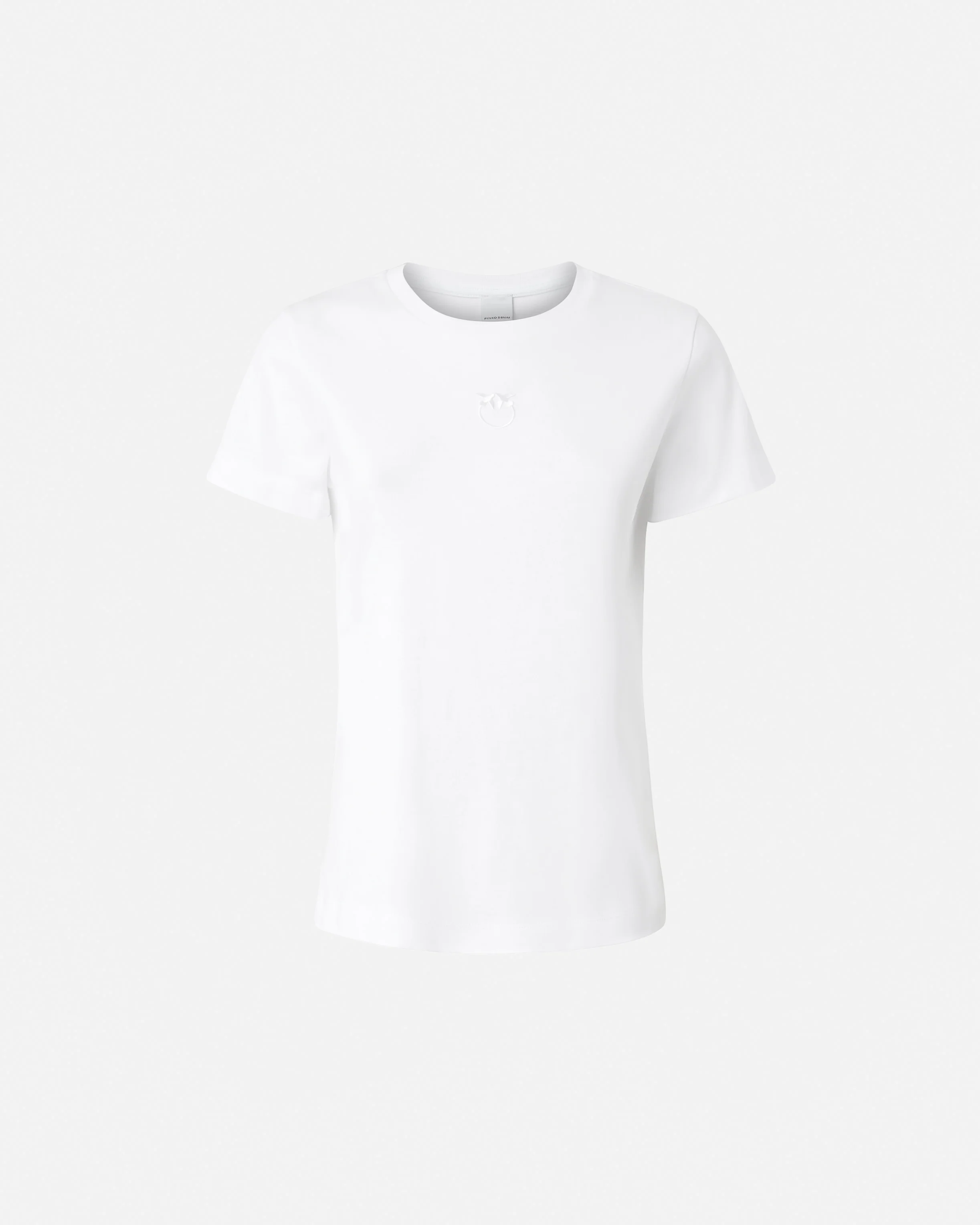 T-shirt maniche corte logo ricamato
