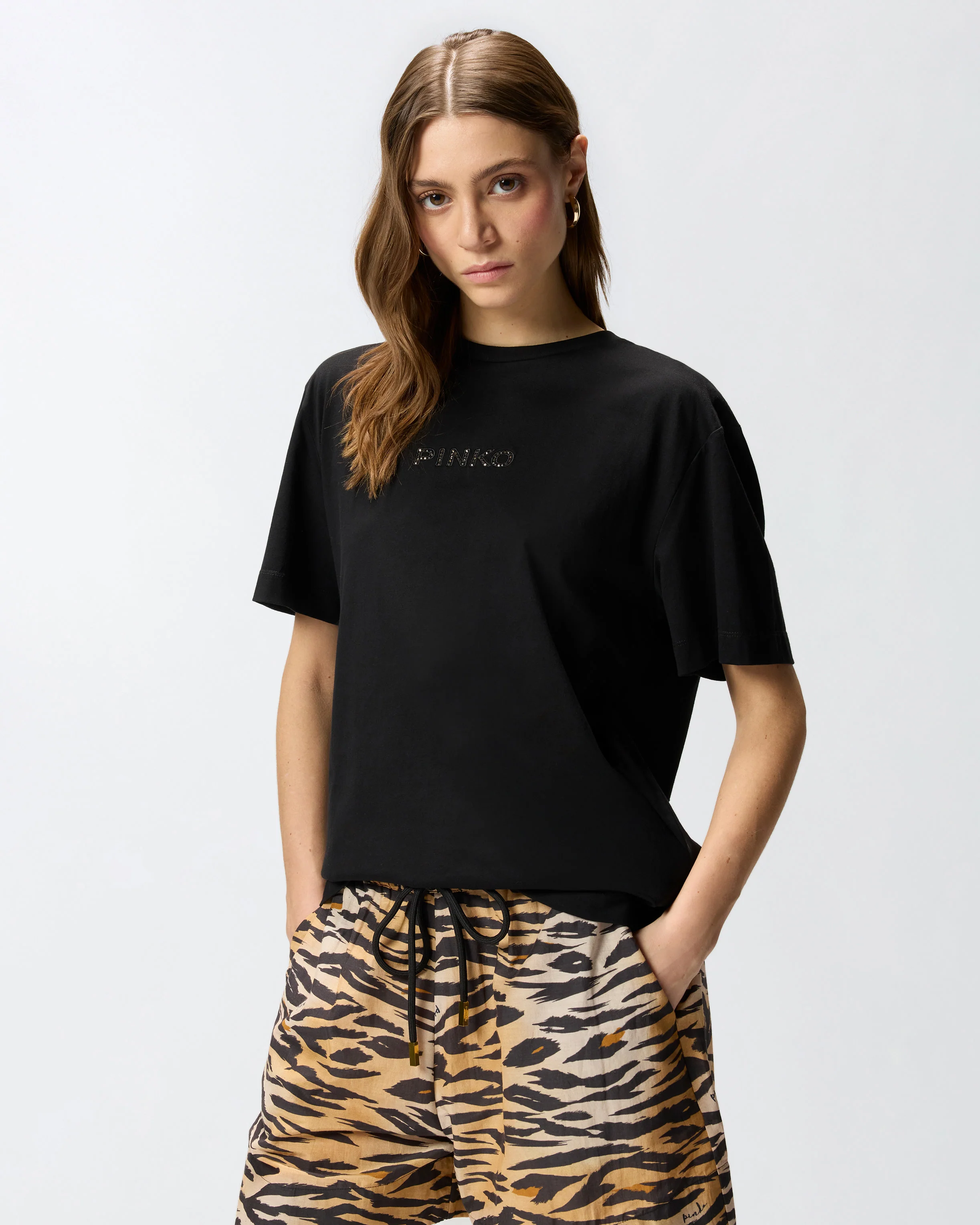 T-shirt More Strass Less Stress