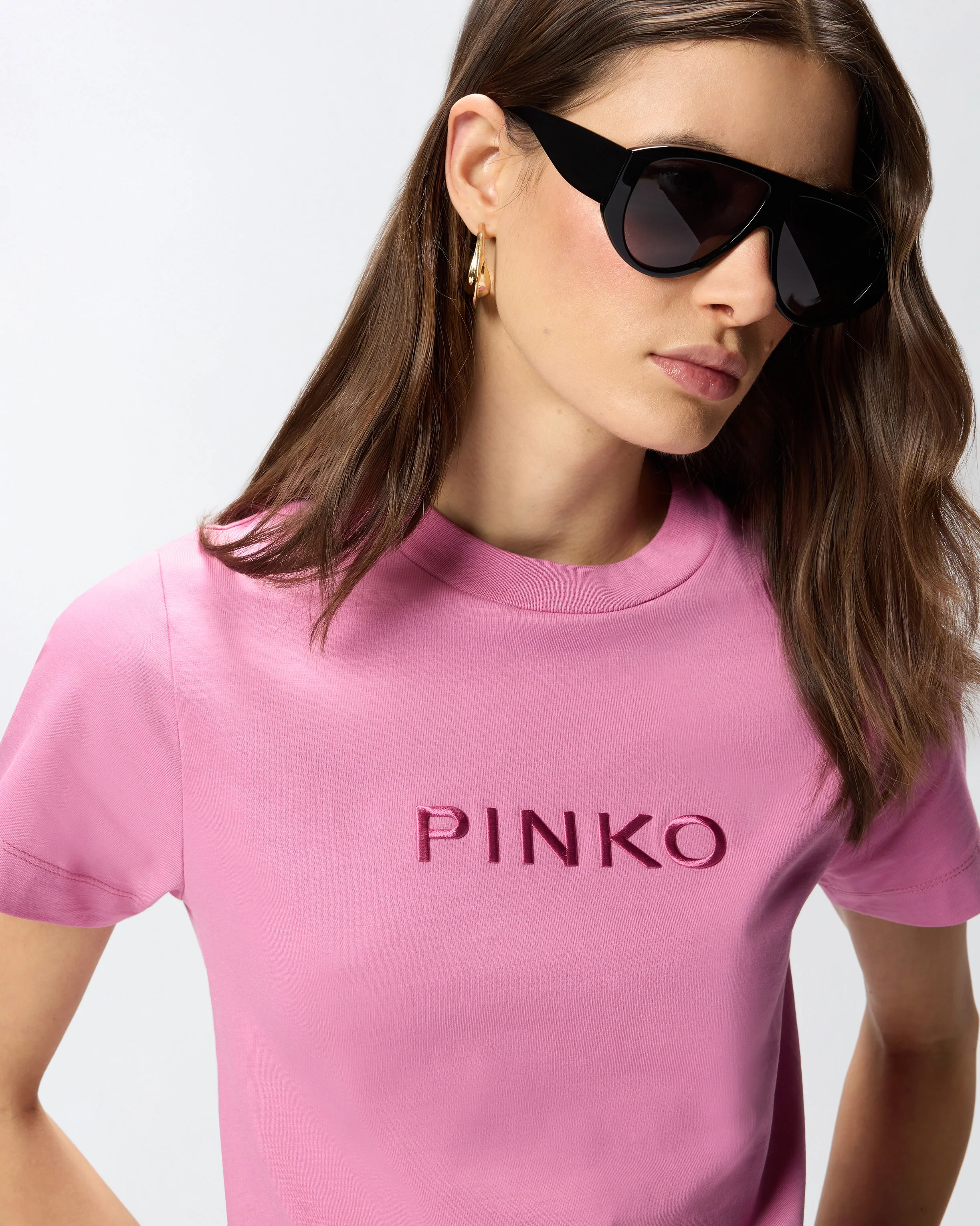 T-shirt ricamo logo PINKO - Image 4