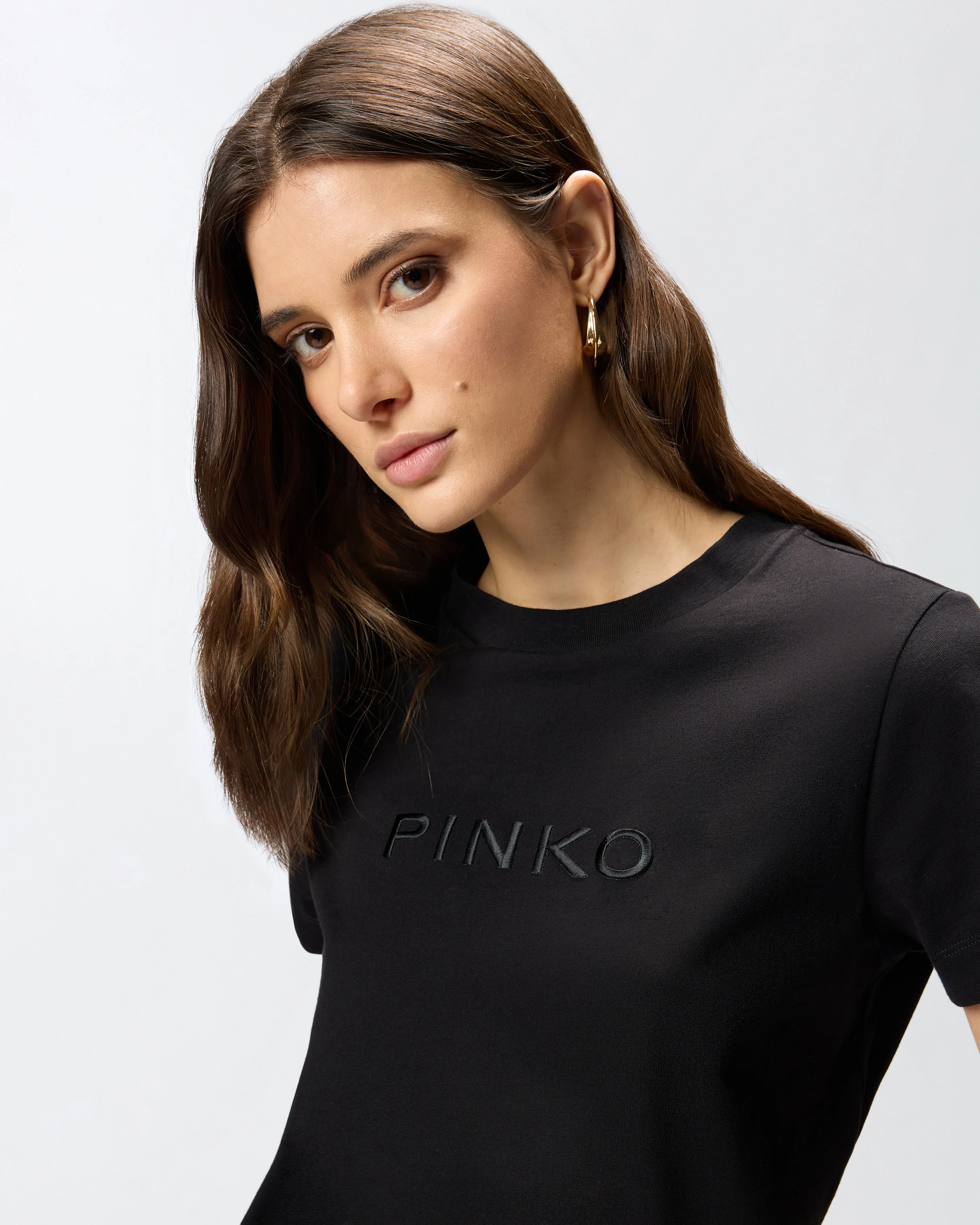 T-shirt ricamo logo PINKO - Image 4
