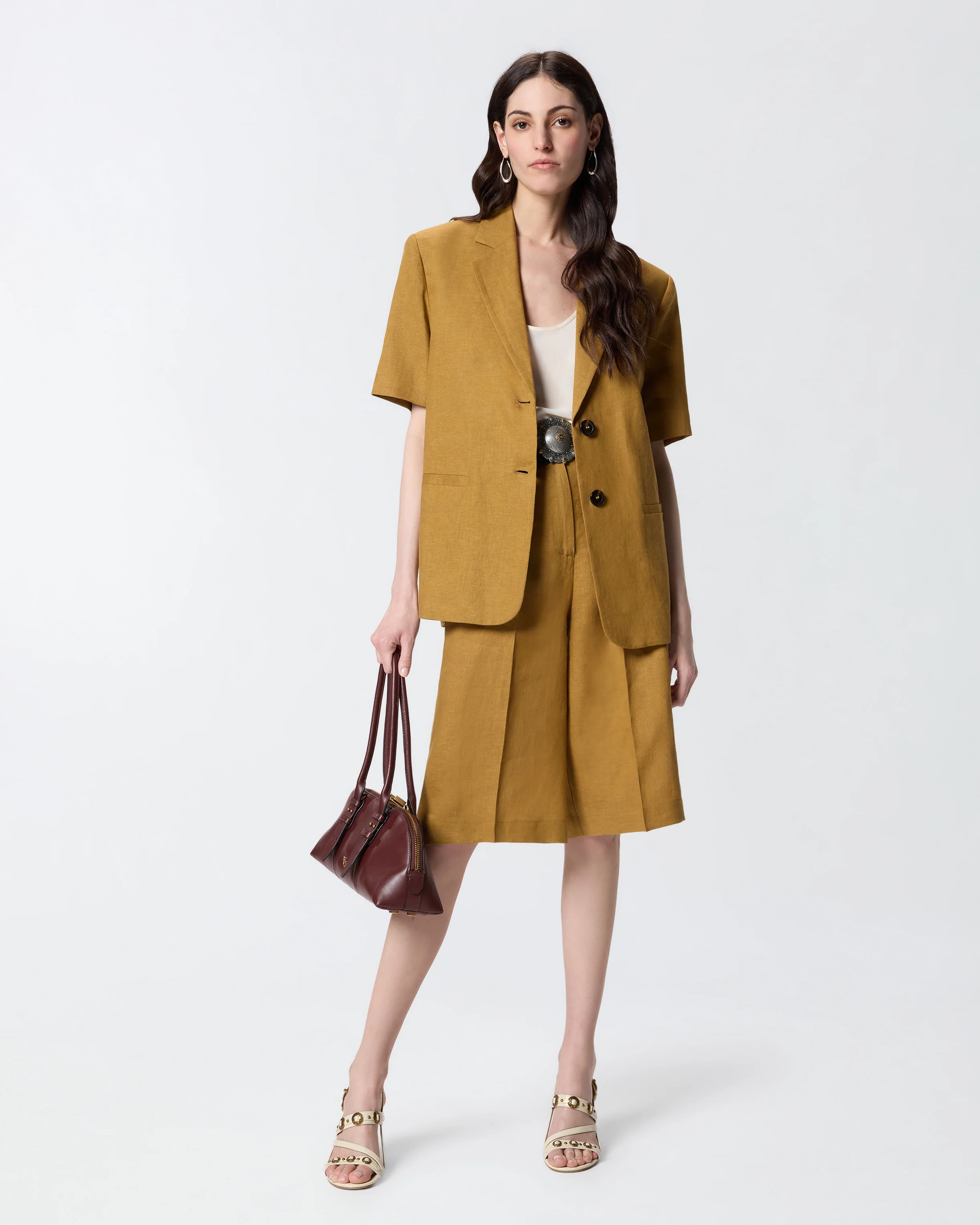 Top a canotta in seta sand wash - Image 2