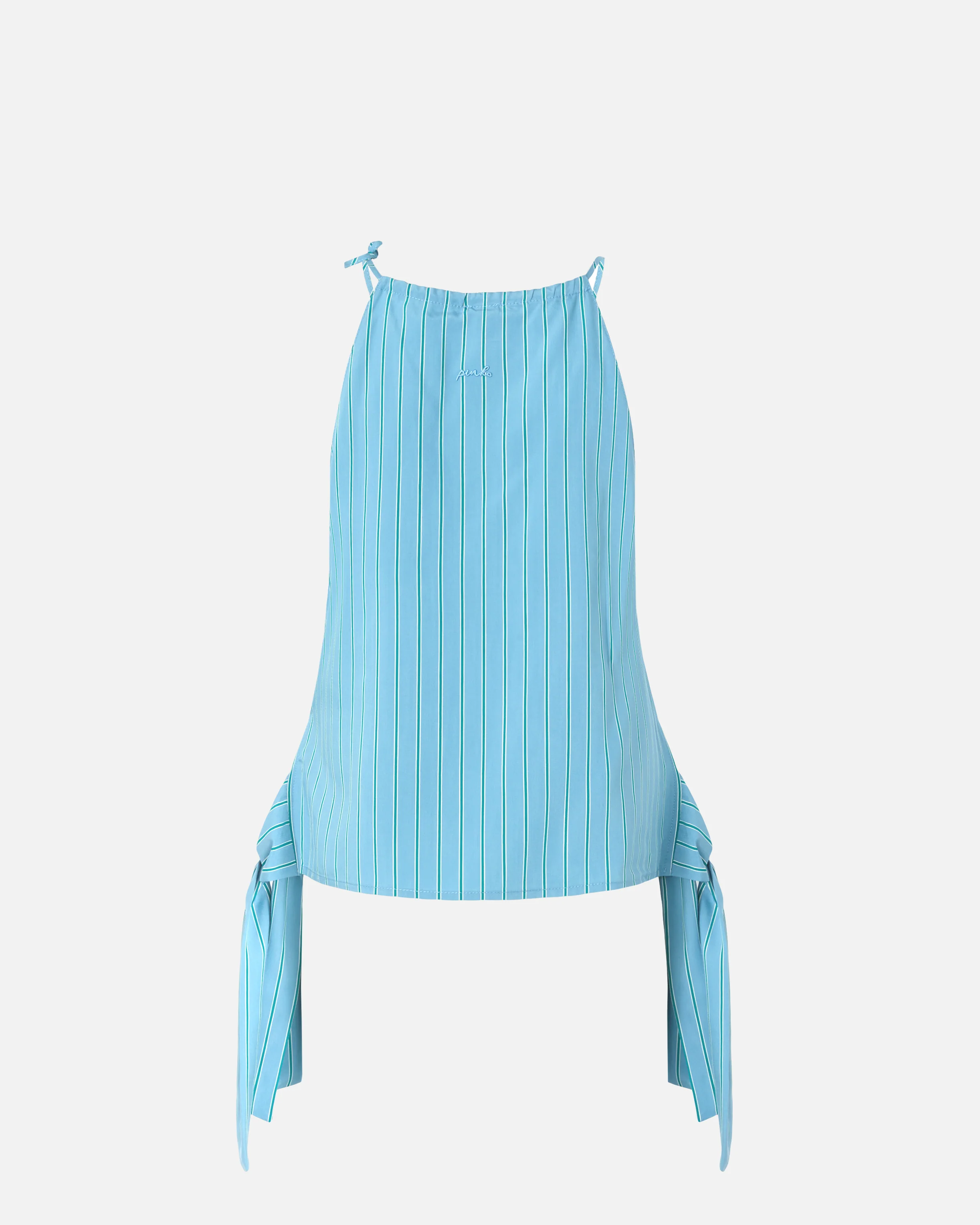 Top a righe con spalline sottili e fiocchi - Image 6
