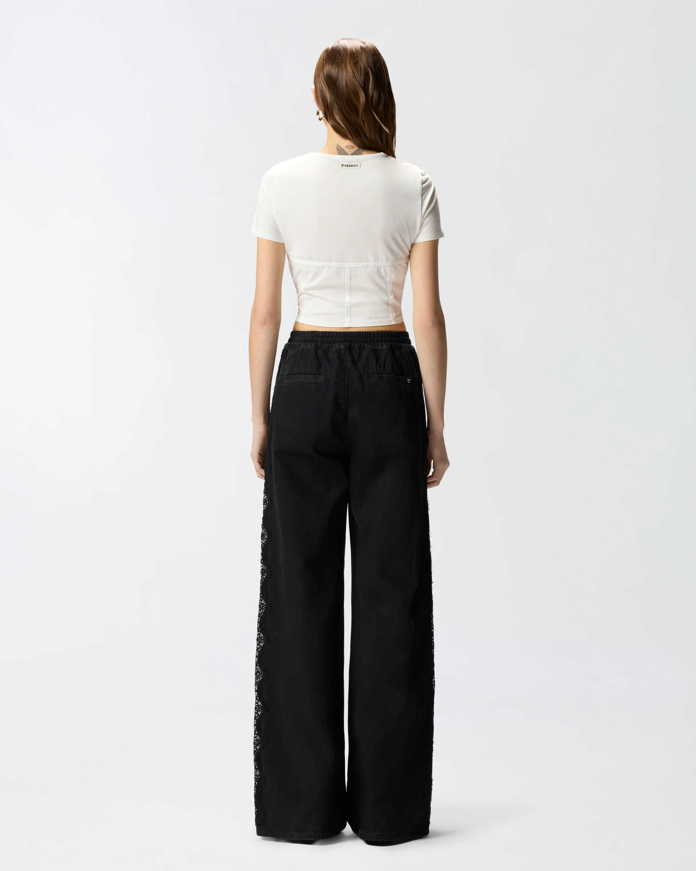 Top bustier con maniche corte - Image 3