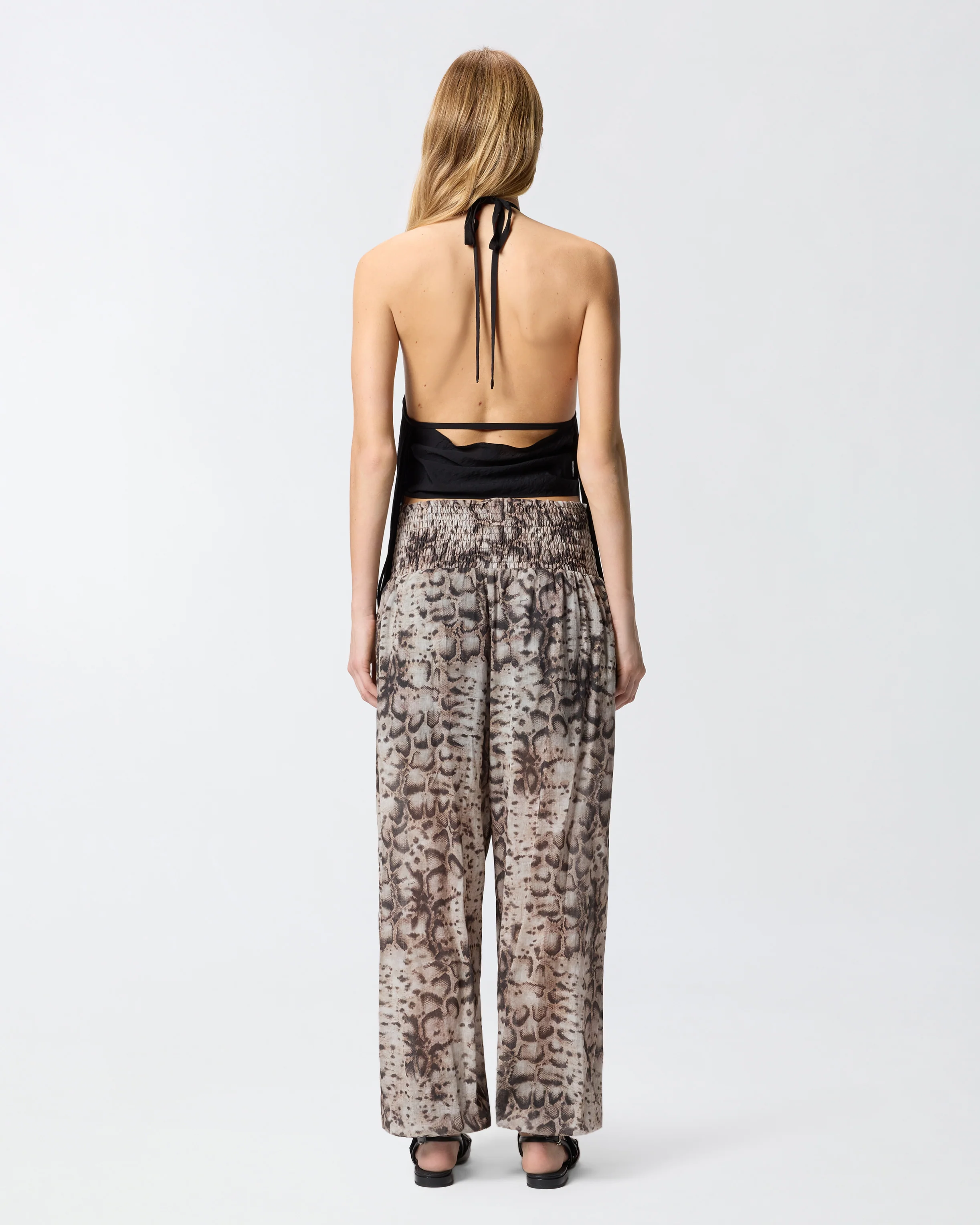 Top con scollo all'americana e frange - Image 3