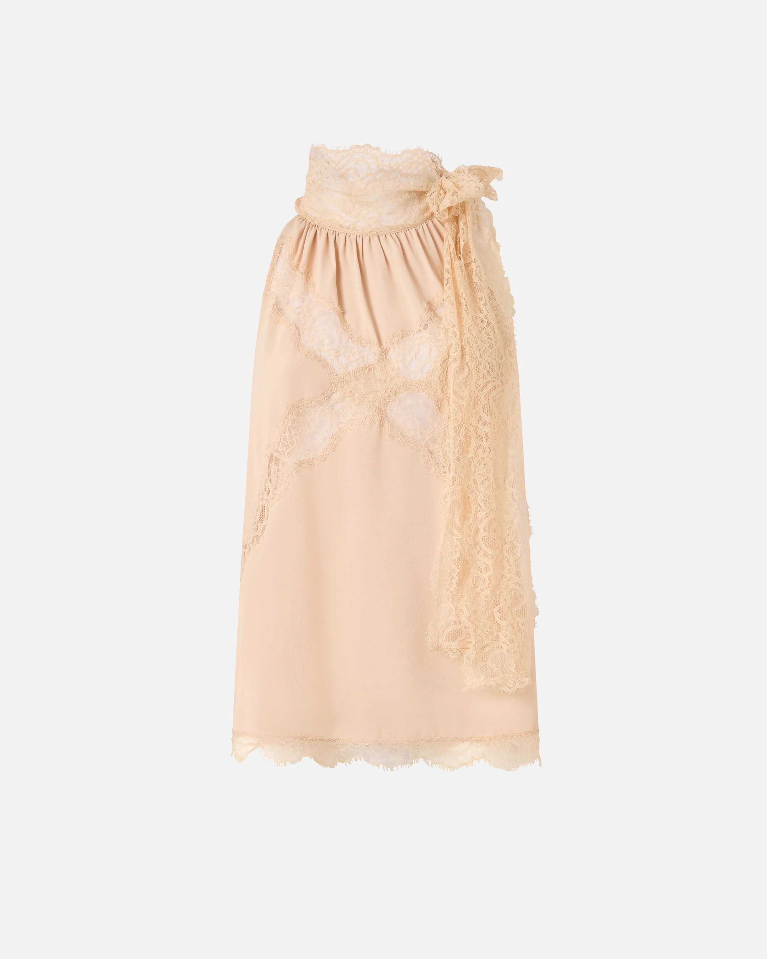 Top con scollo all'americana e pizzo - Image 5