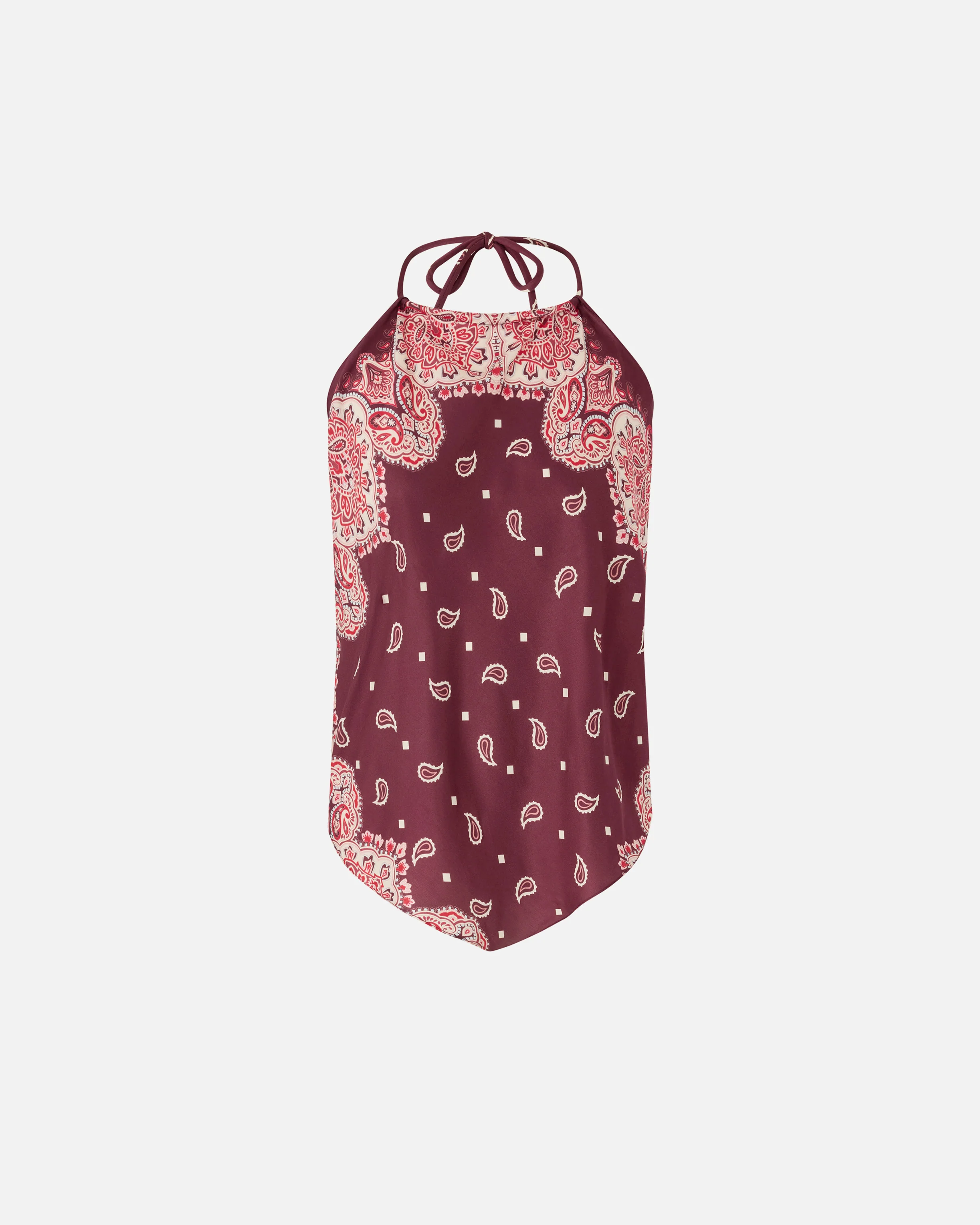 Top copricostume con laccetti e stampa bandana - Image 5
