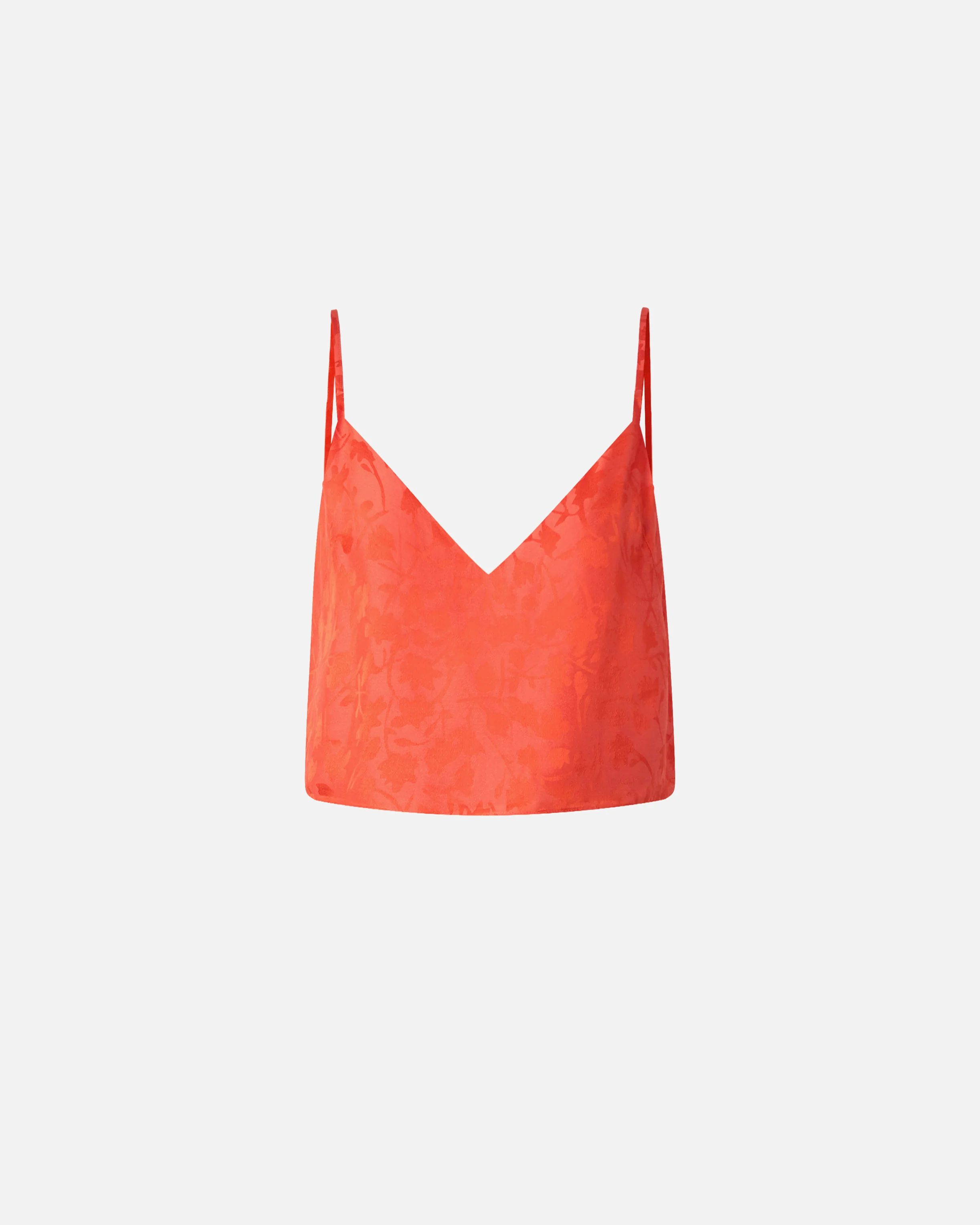 Top corto jacquard con spalline sottili - Image 5