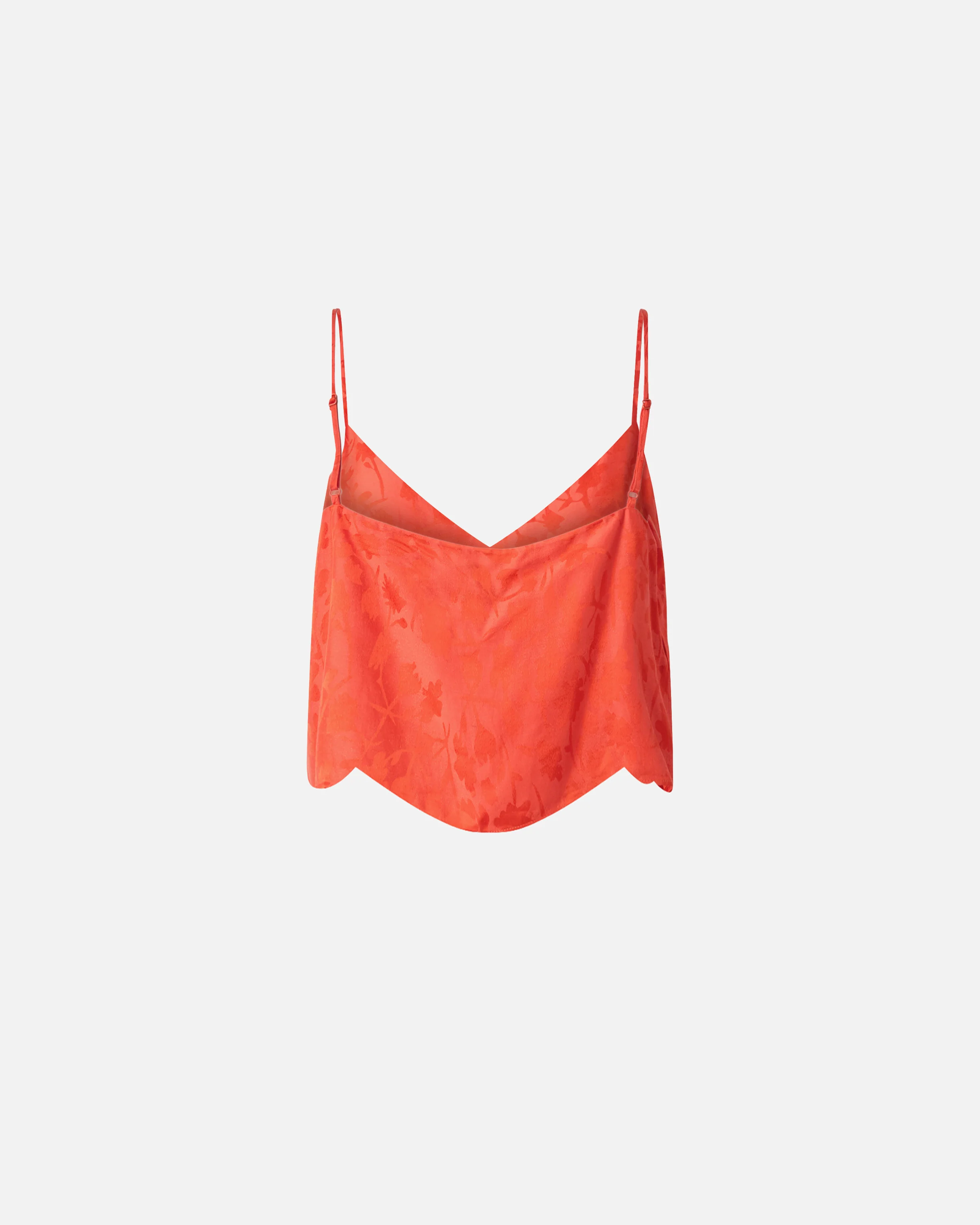 Top corto jacquard con spalline sottili - Image 6