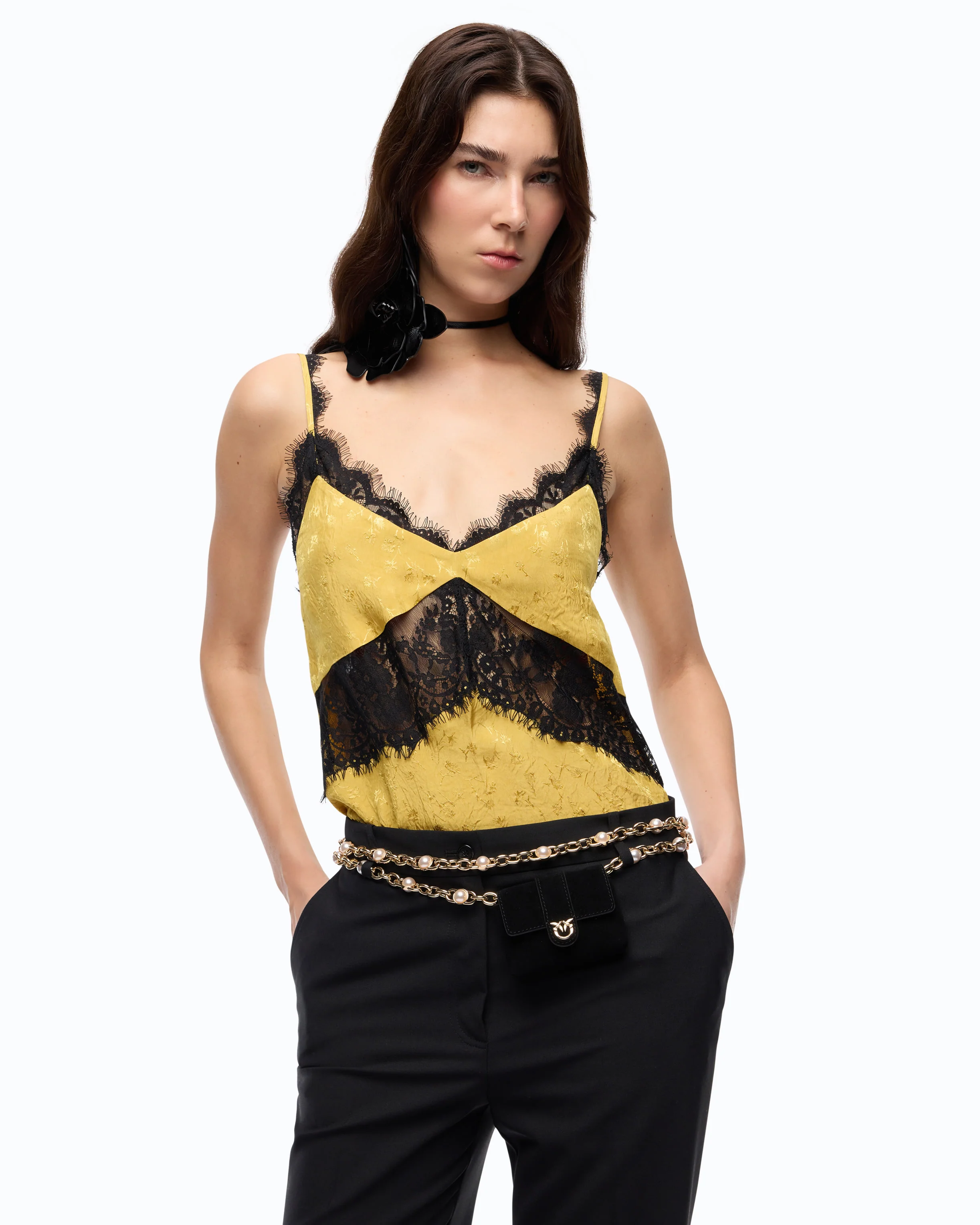 Top lingerie con pizzo