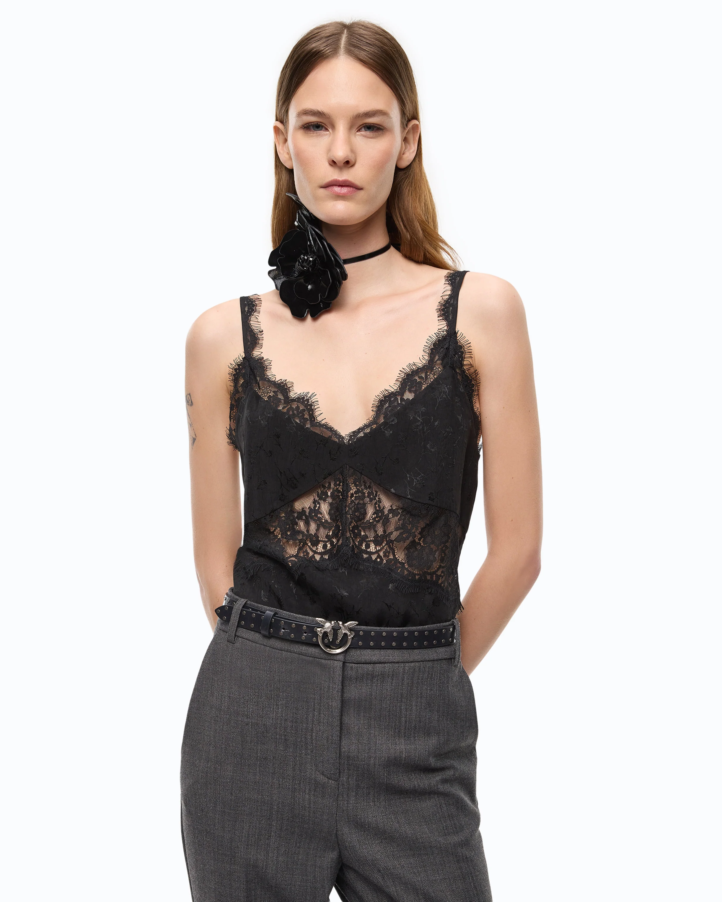 Top lingerie con pizzo