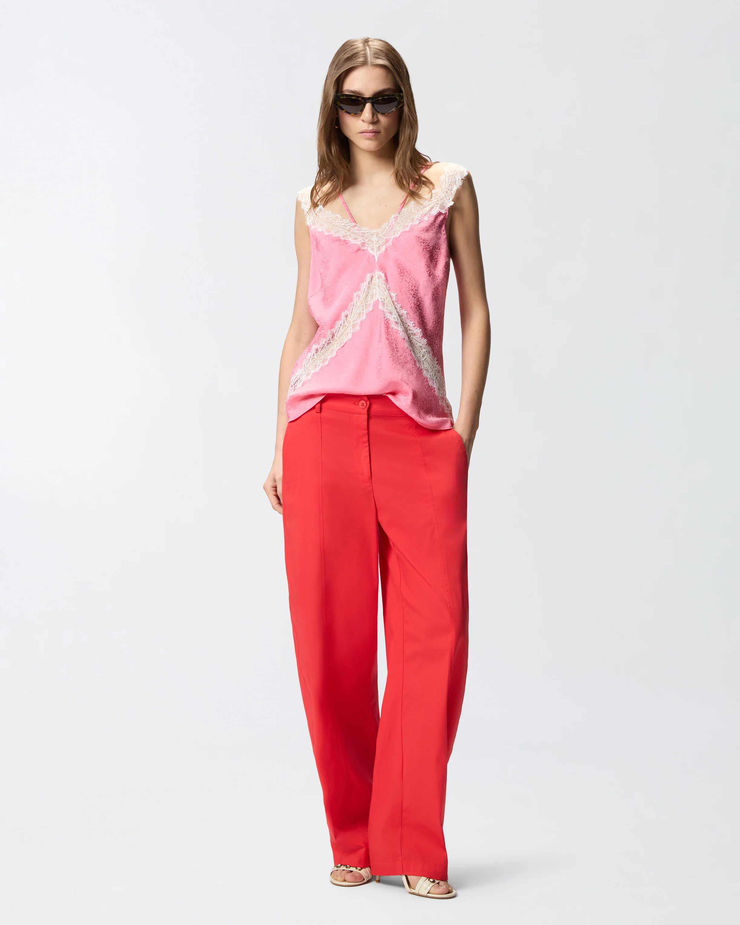 Top lingerie maculato con pizzo - Image 2