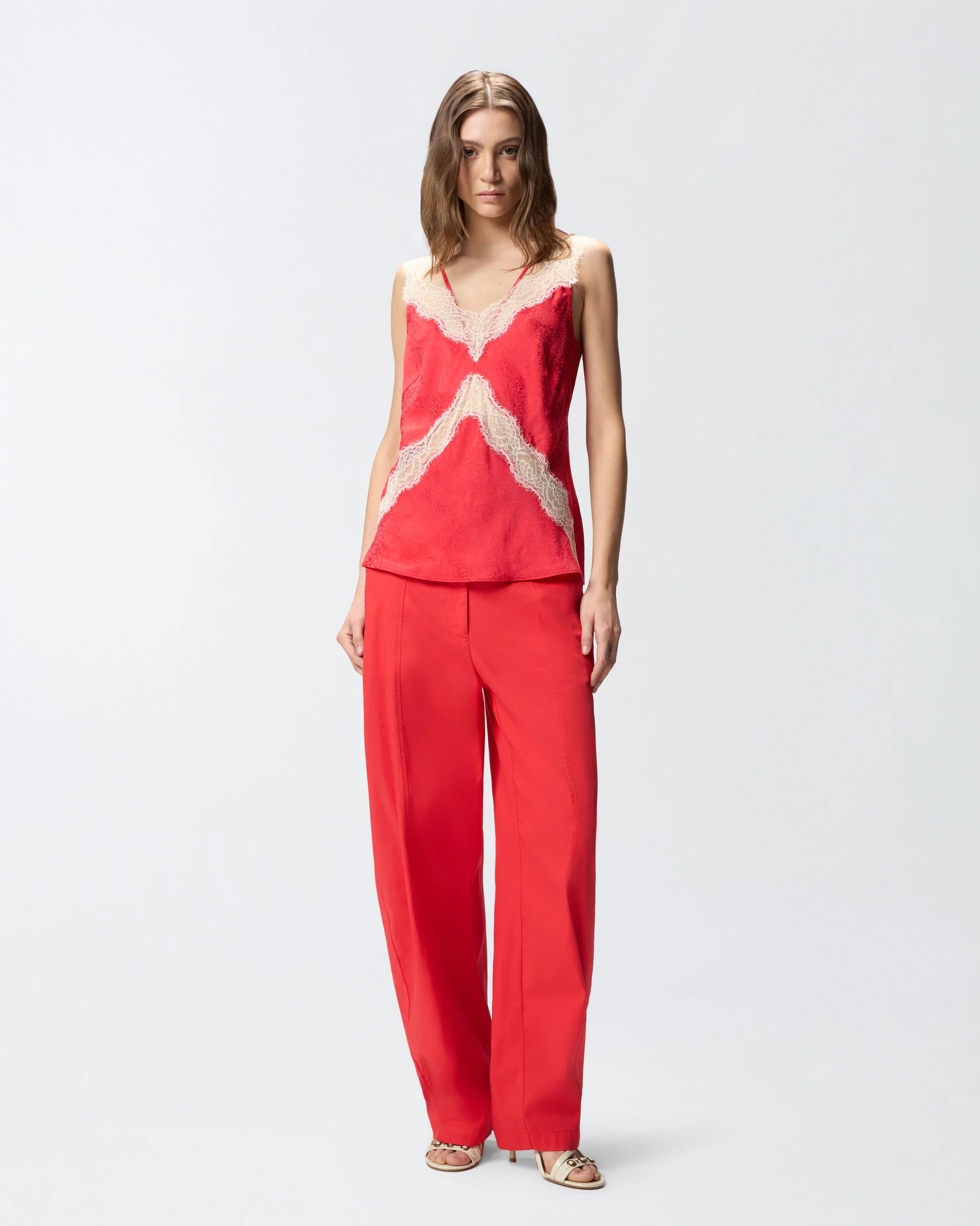 Top lingerie maculato con pizzo - Image 2