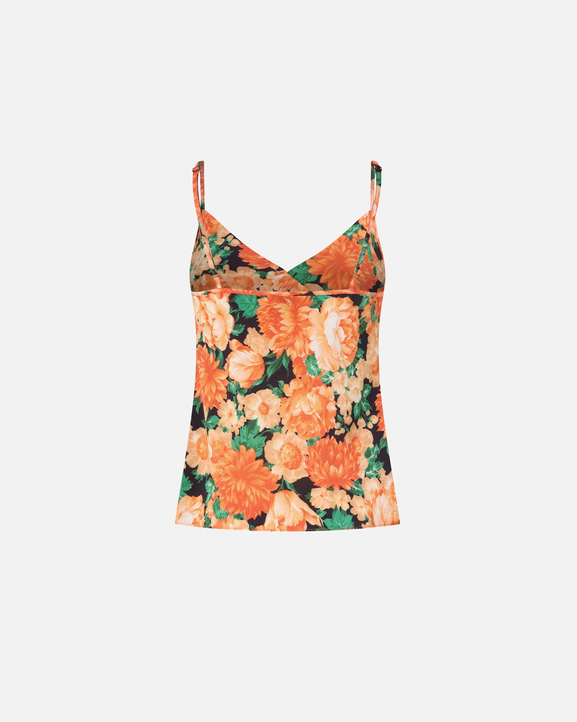 Top smanicato con frange e stampa floreale - Image 6