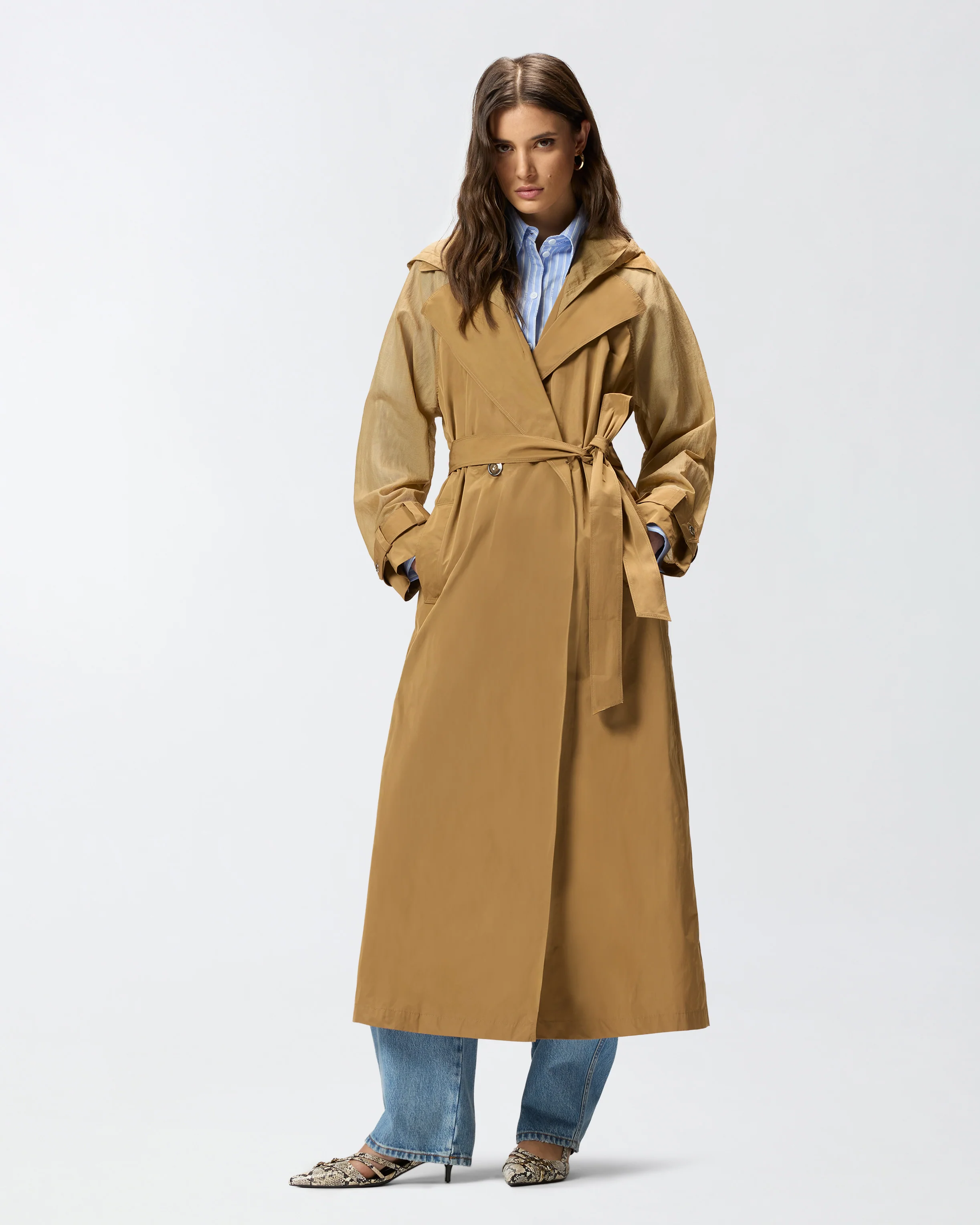 Trench con inserti trasparenti - Image 2