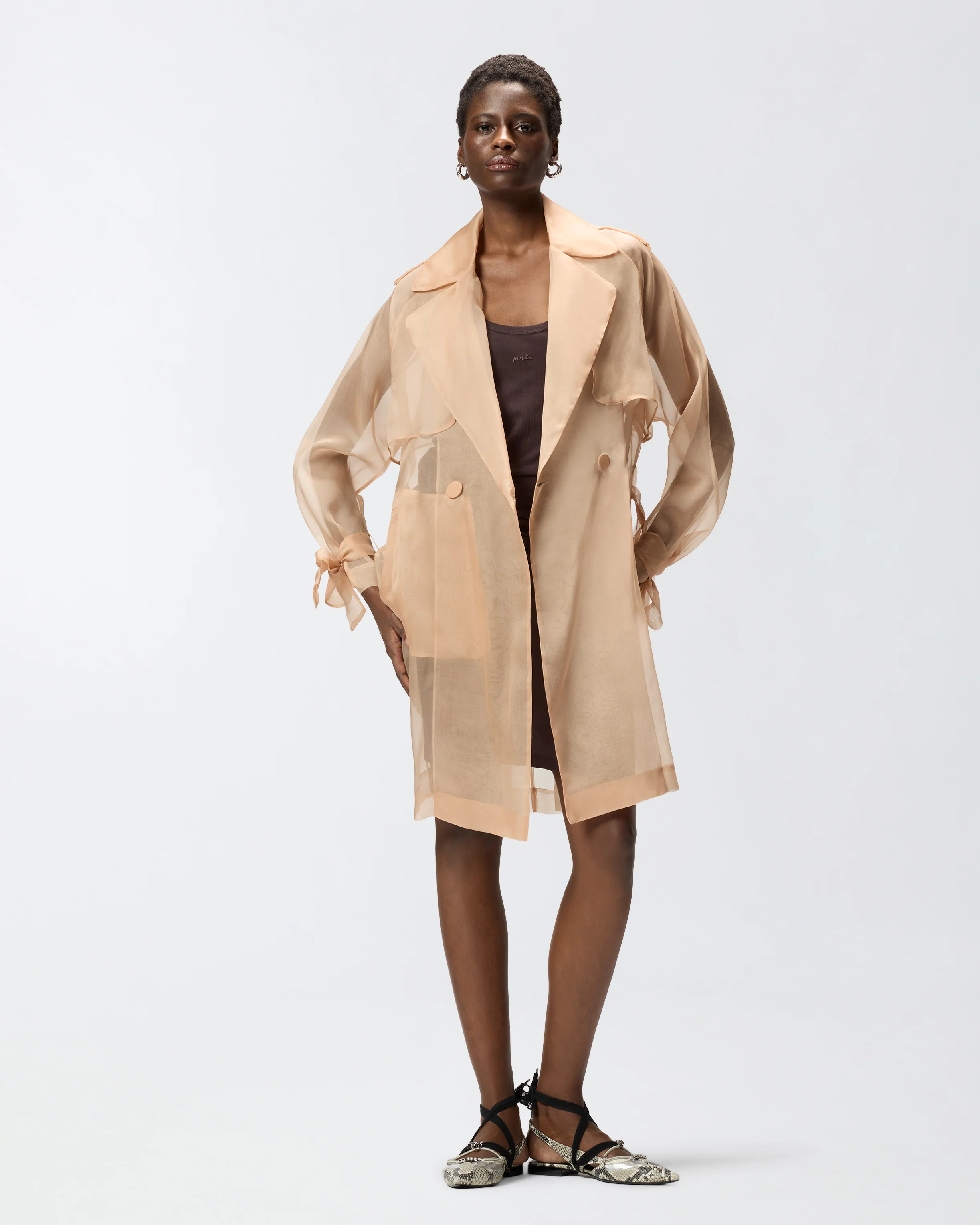 Trench in organza di seta - Image 3