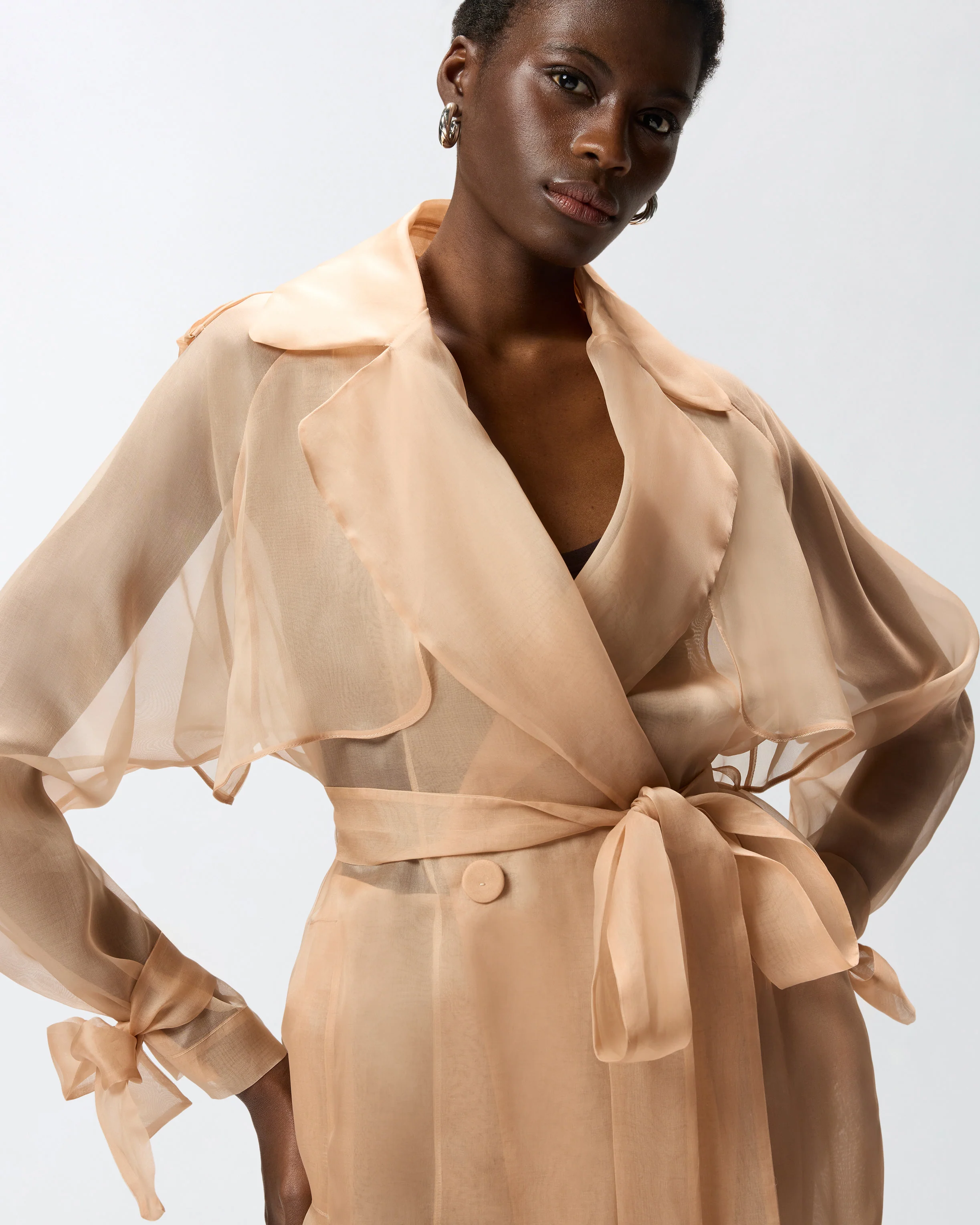 Trench in organza di seta - Image 5