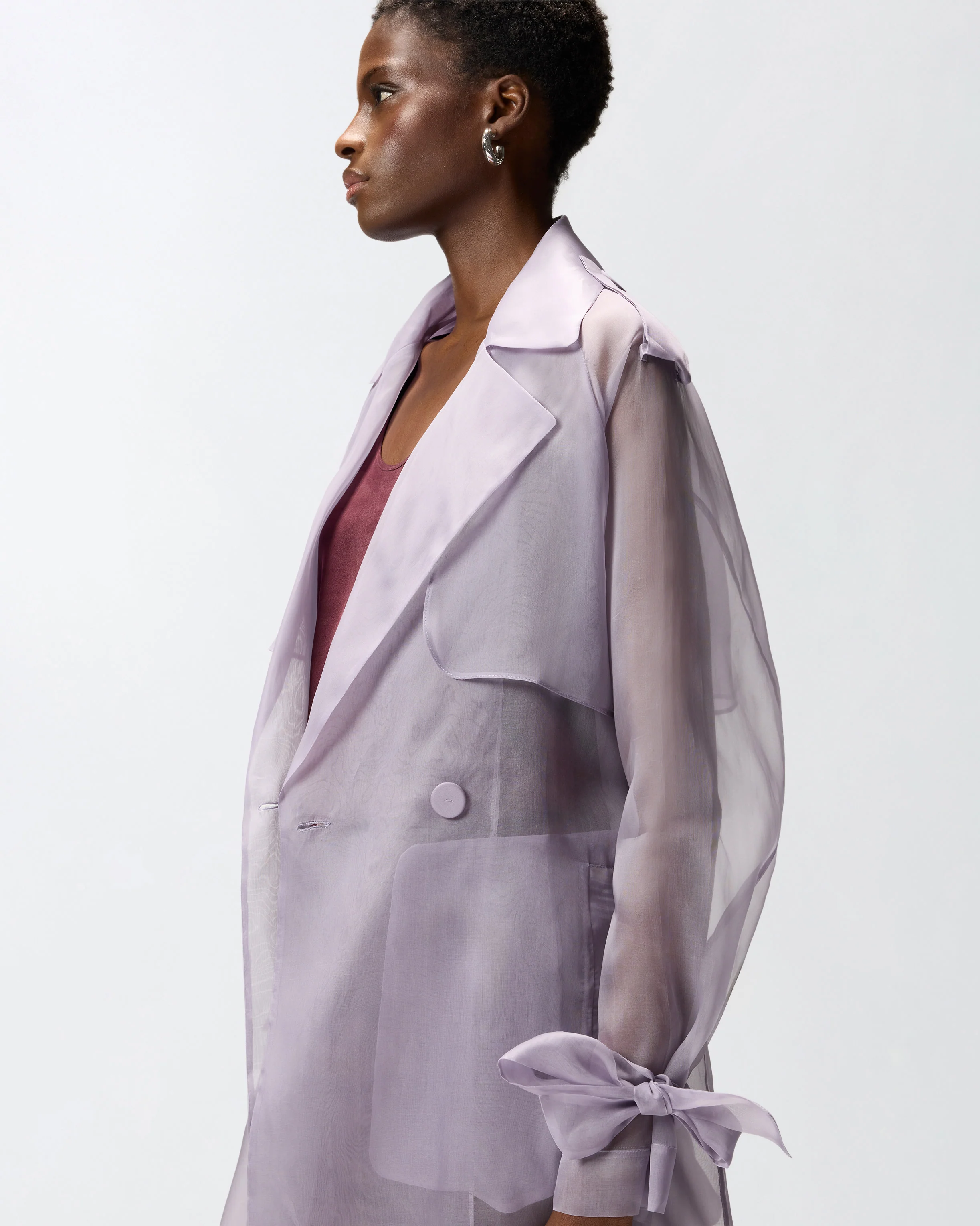Trench in organza di seta - Image 4