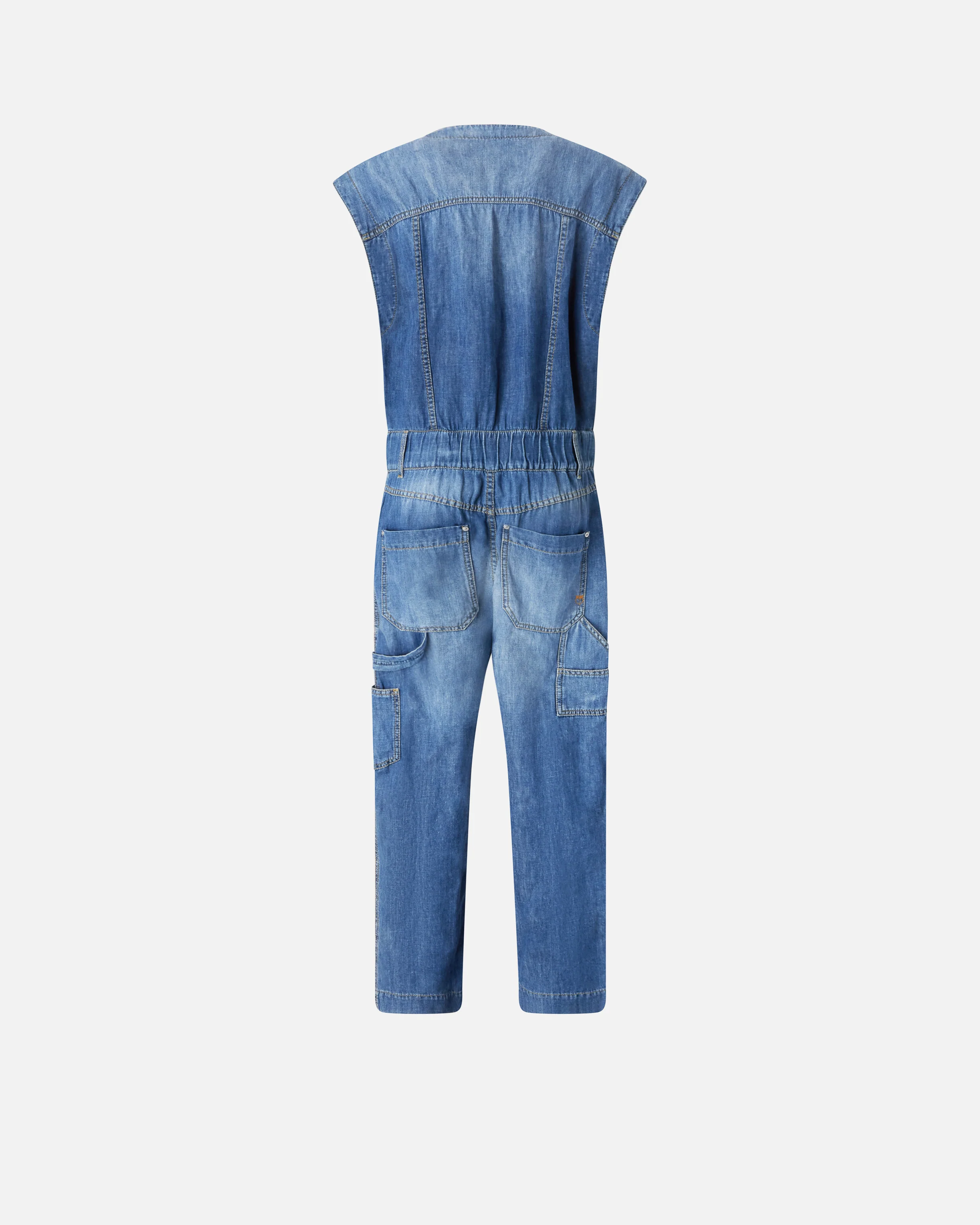 Tuta jeans senza maniche - Image 6