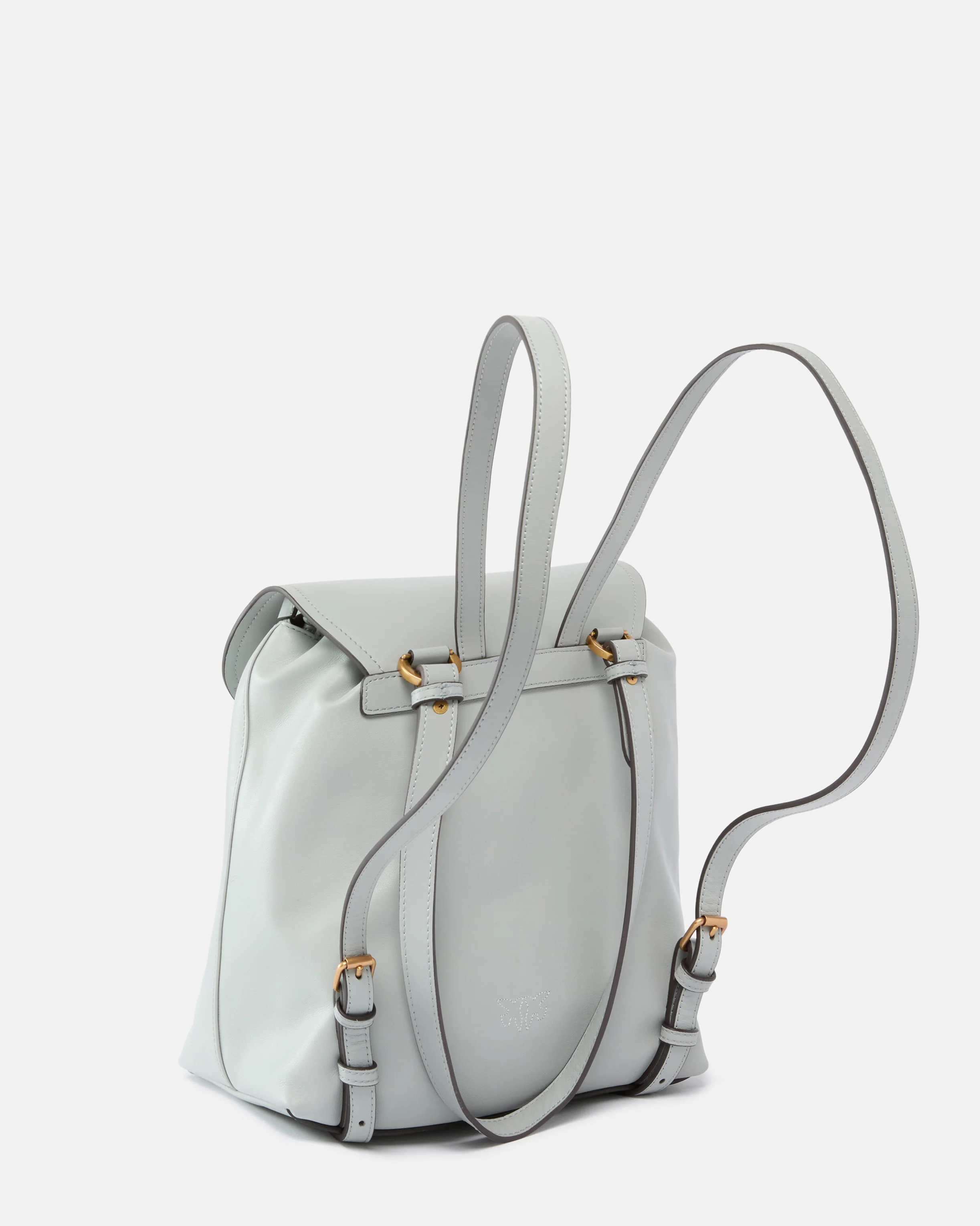 Zaino medio Saddle Backpack in pelle con anelli logati - Image 2