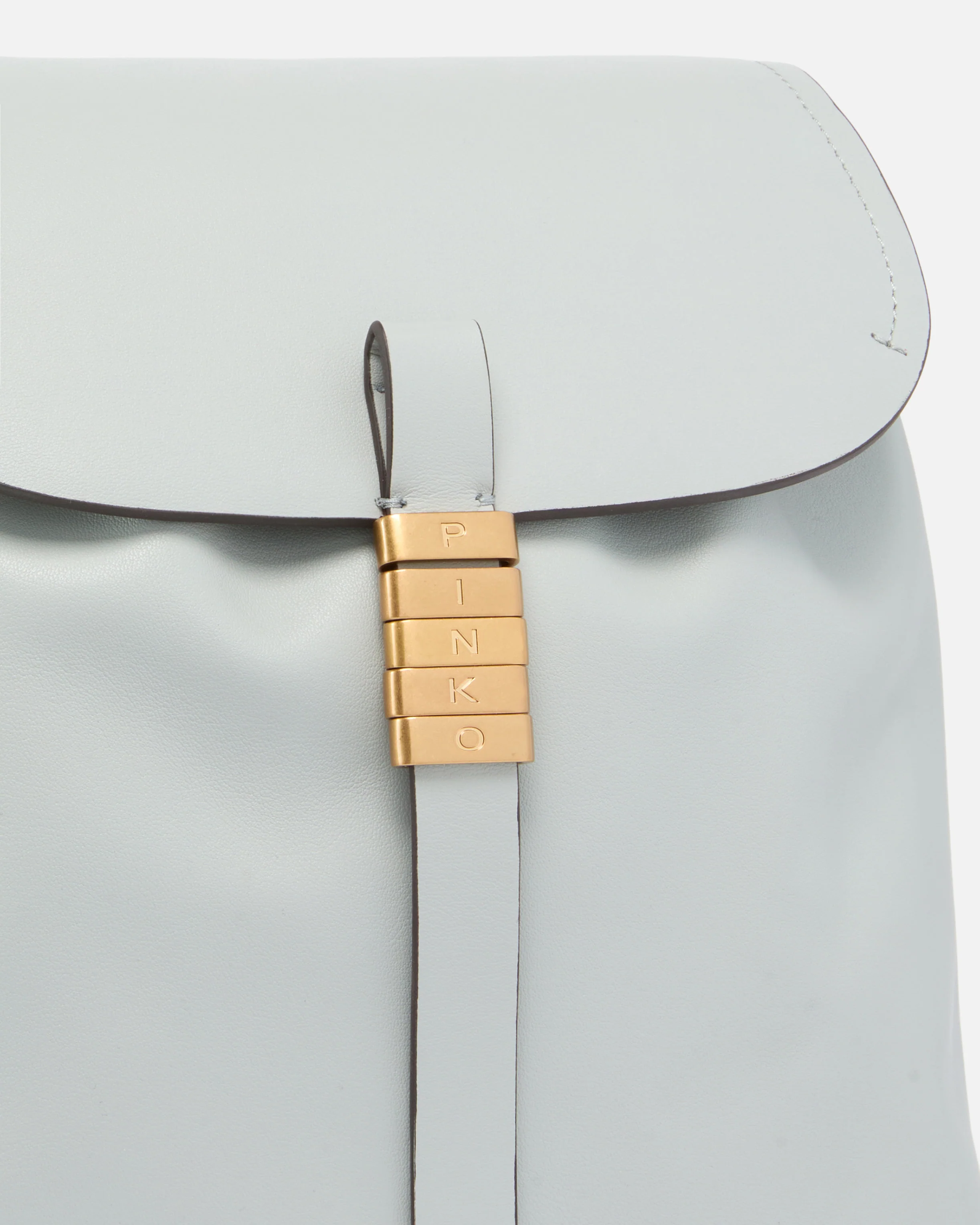 Zaino medio Saddle Backpack in pelle con anelli logati - Image 3